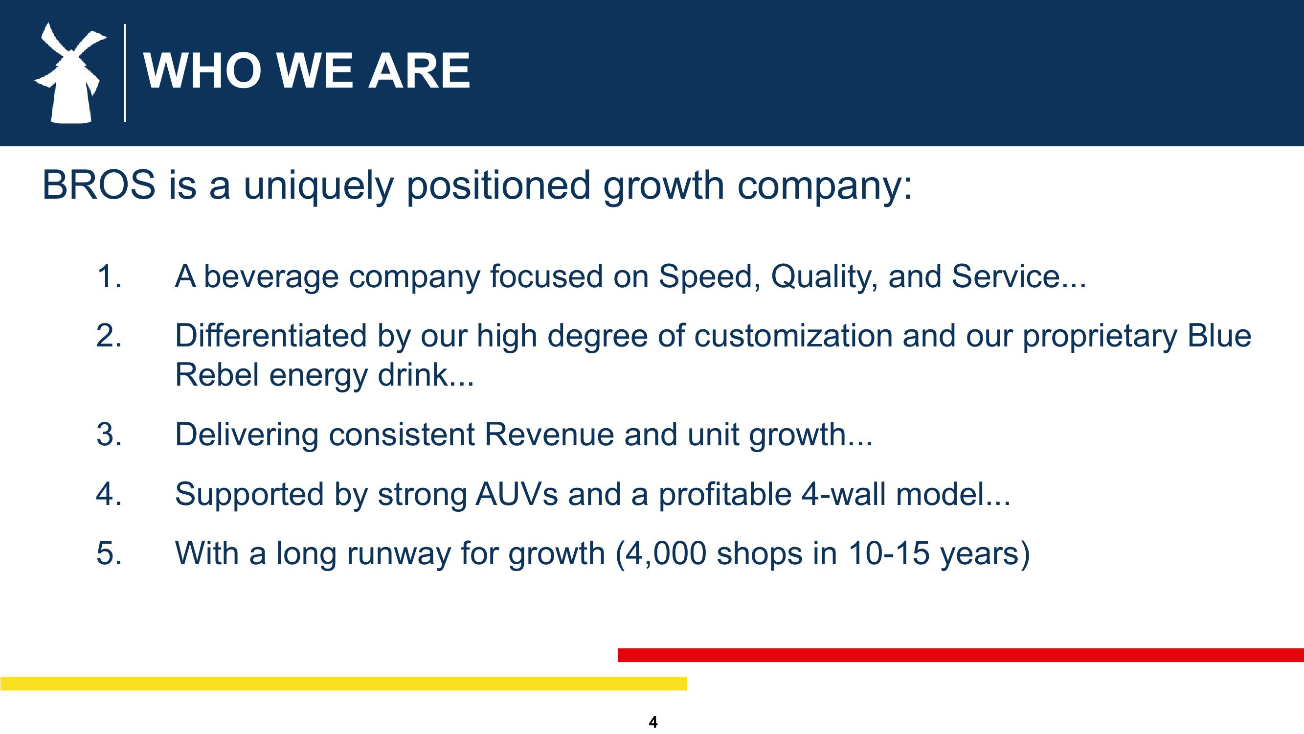 Dutch Bros Investor Presentation Deck slide image #4