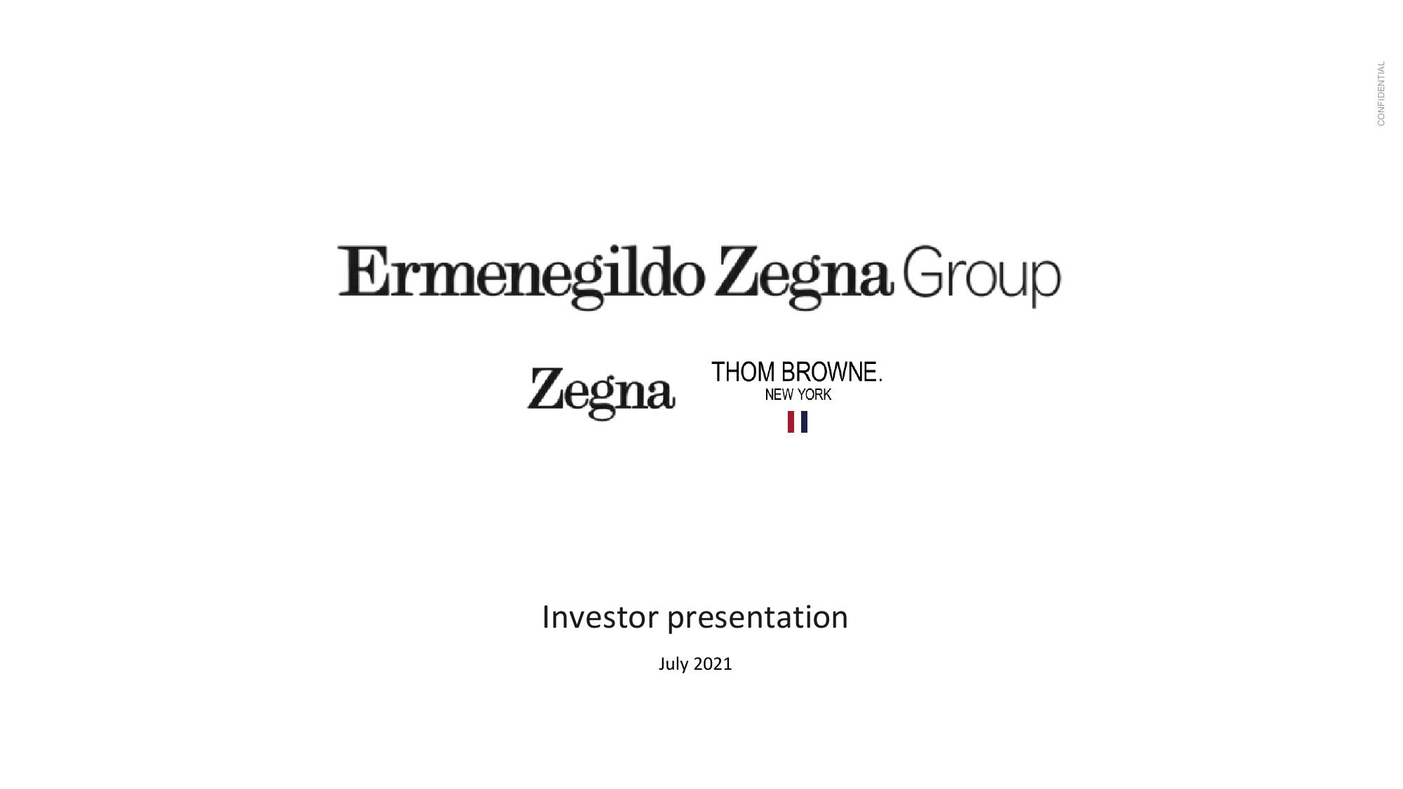 Zegna SPAC Presentation Deck image