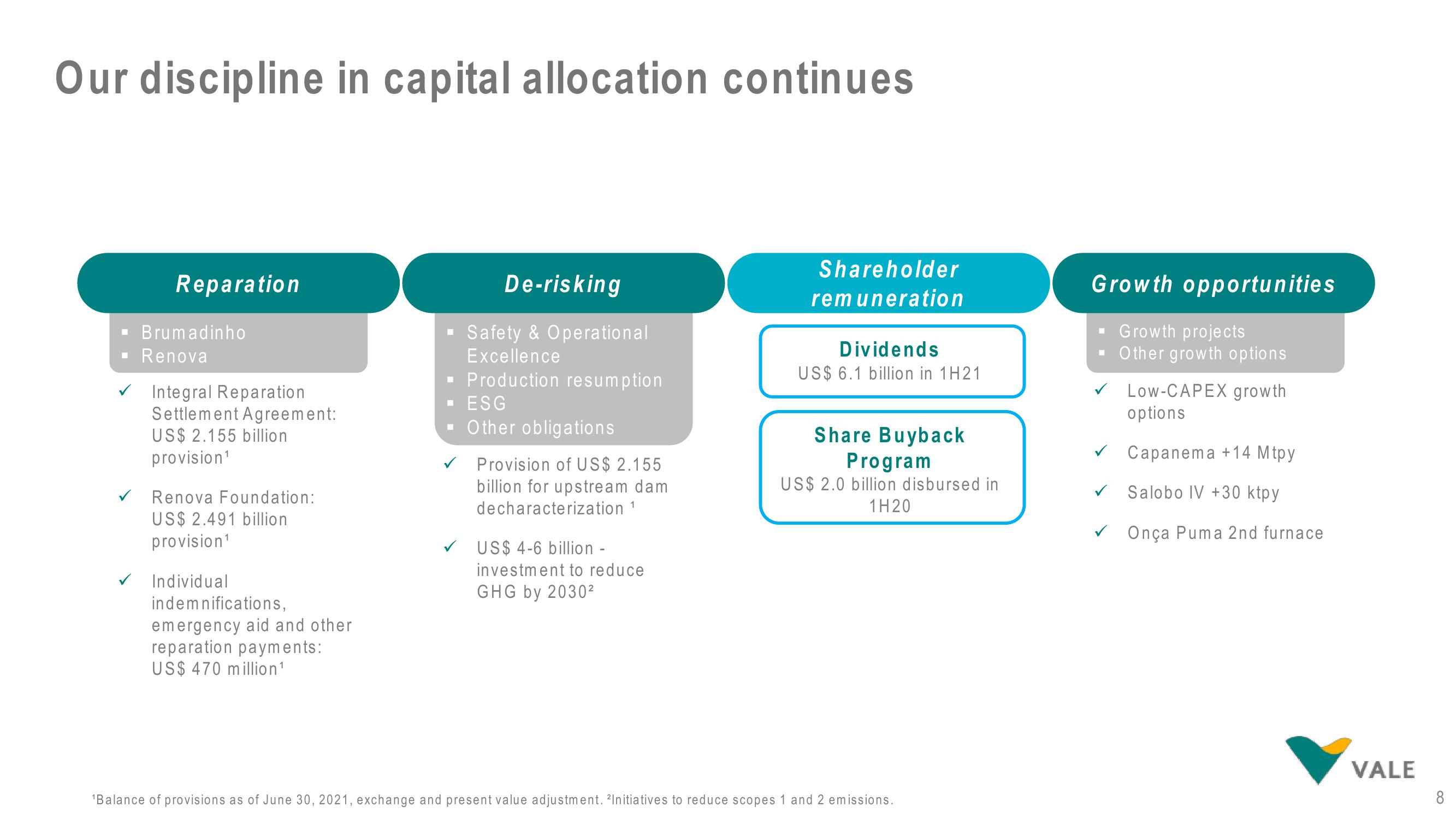 Vale Results Presentation Deck slide image #8