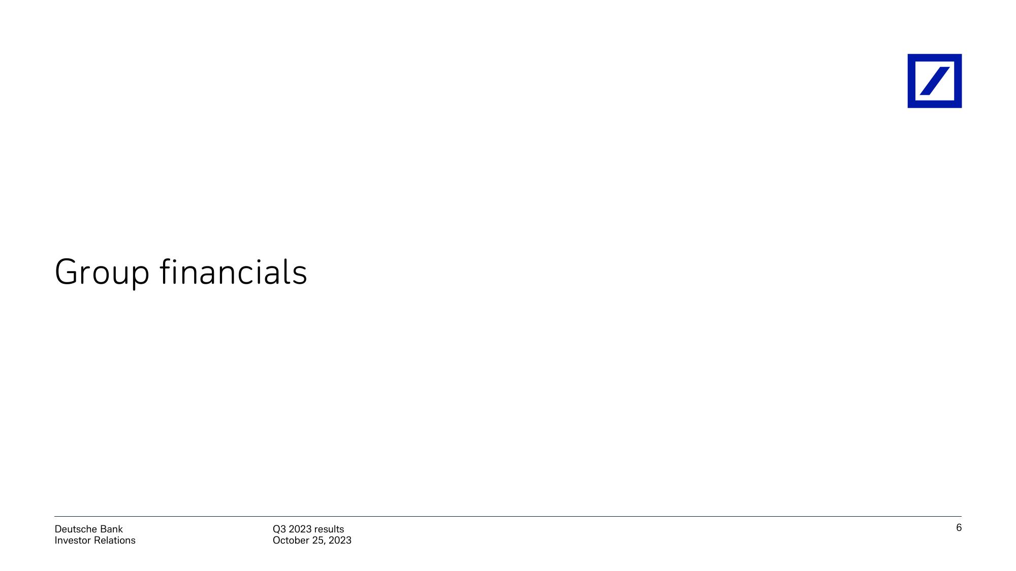 Deutsche Bank Results Presentation Deck slide image #7