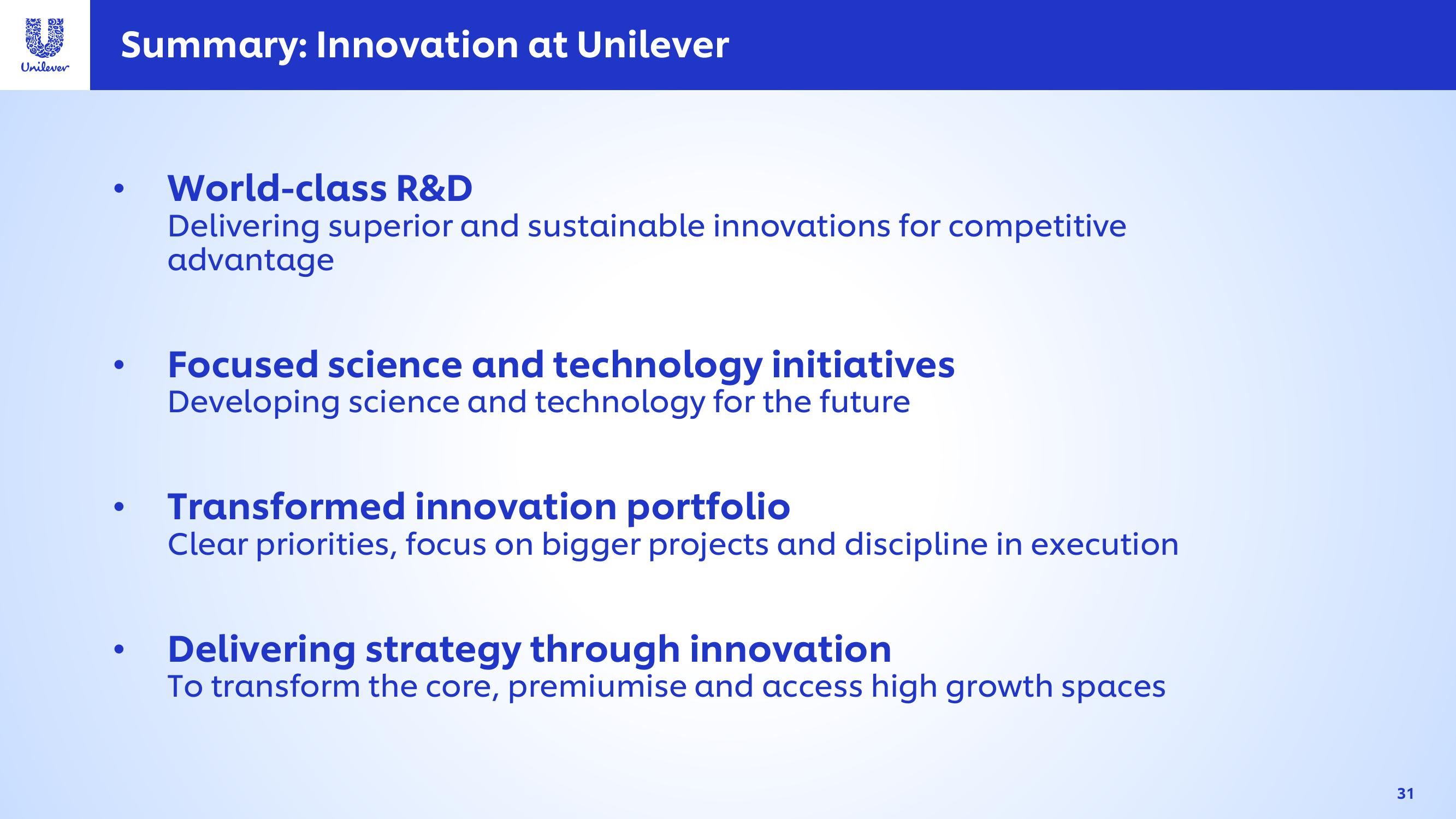 Unilever Investor Event Presentation Deck slide image #31