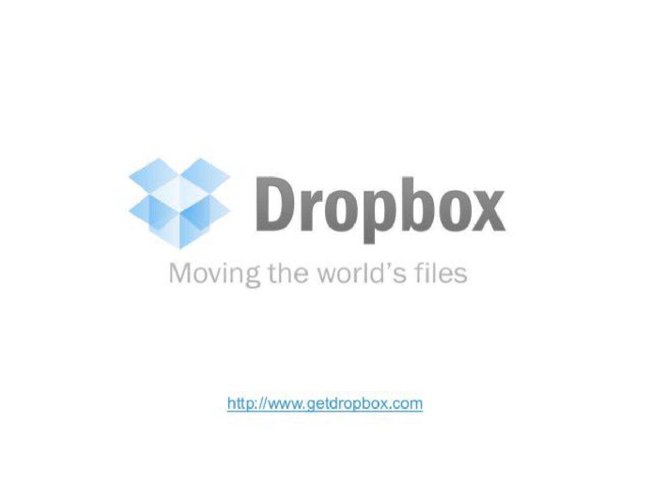 Dropbox Start Up Pitch Deck slide image #1