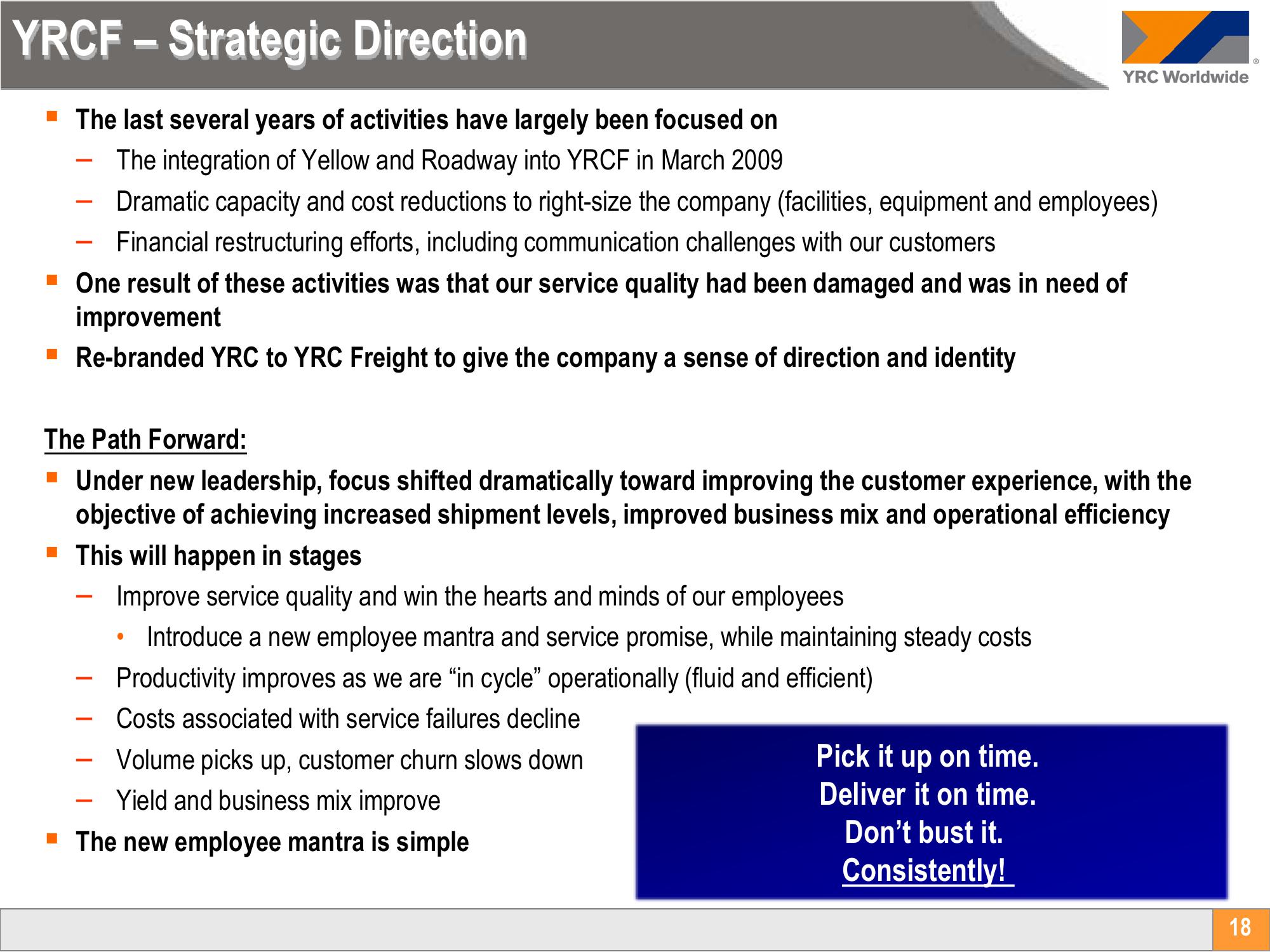 Yellow Corporation Investor Conference Presentation Deck slide image #18