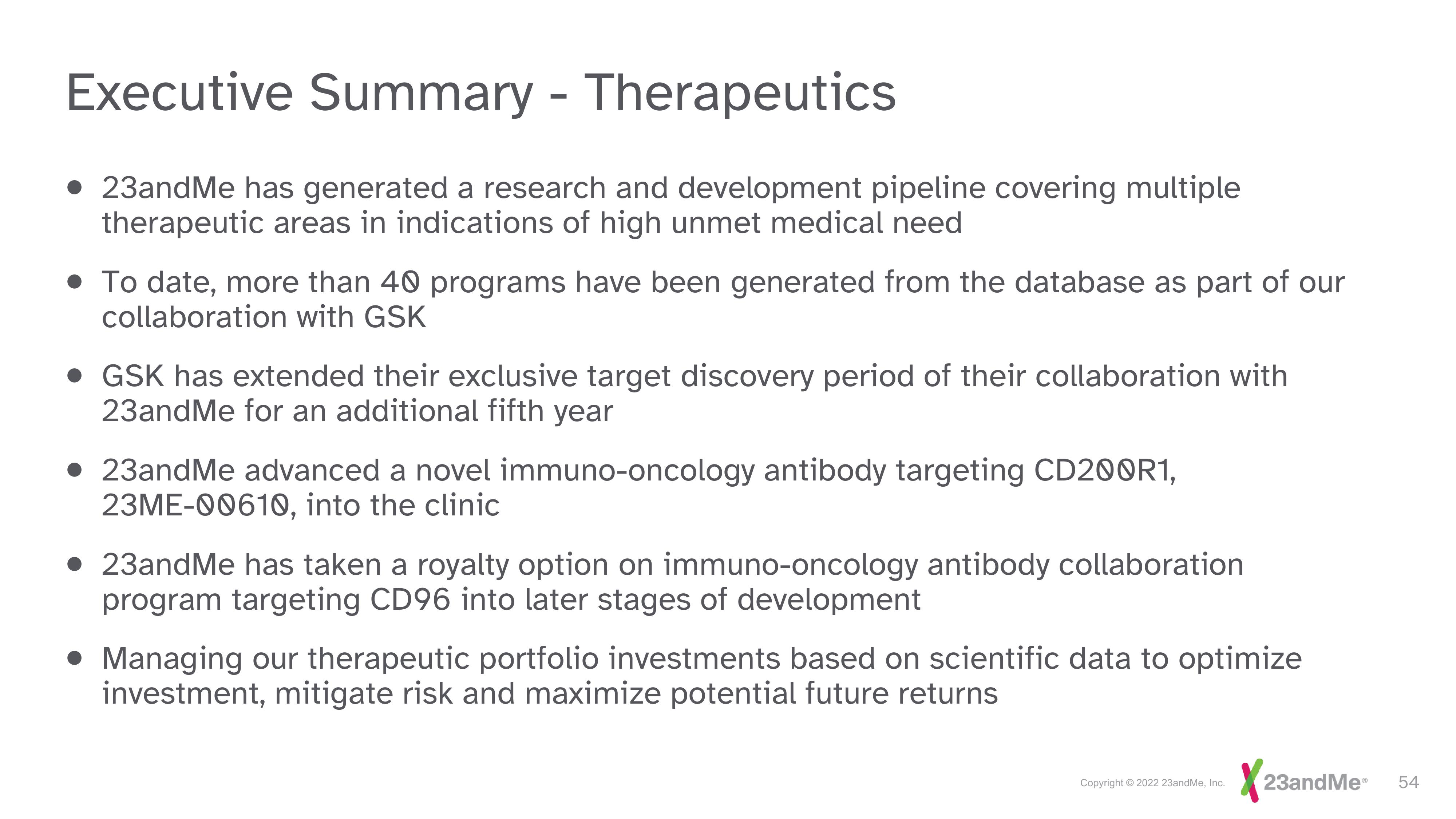 23andMe Investor Day Presentation Deck slide image #54