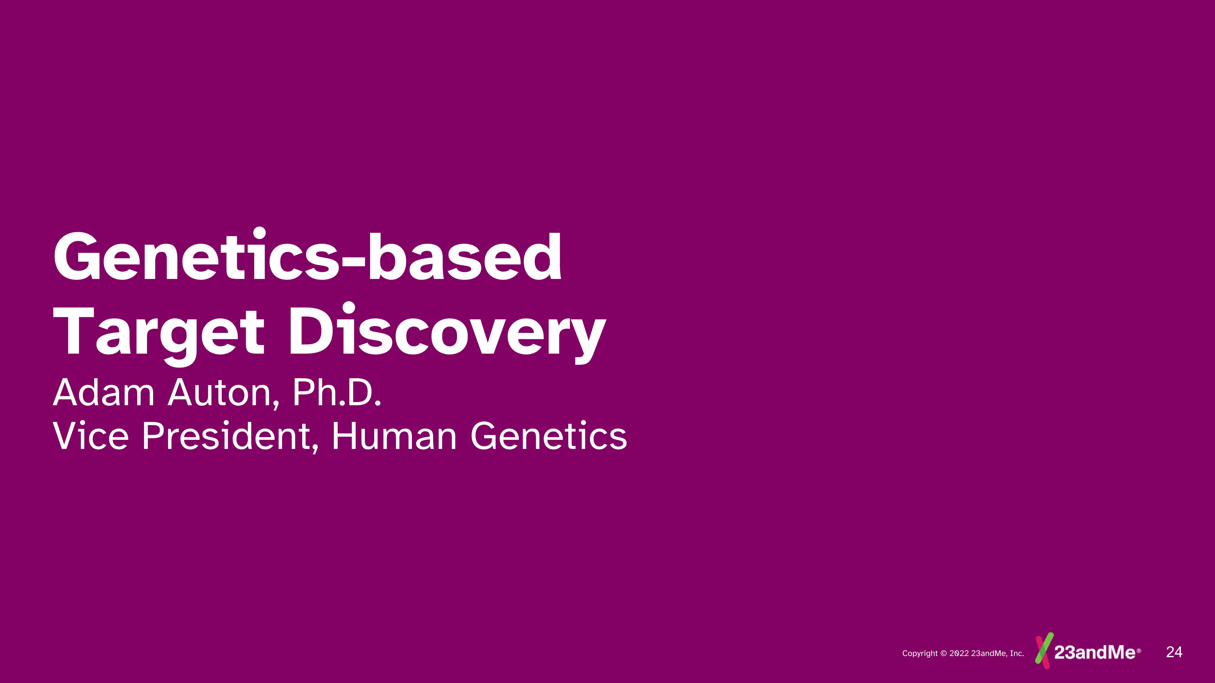 23andMe Investor Day Presentation Deck slide image #24