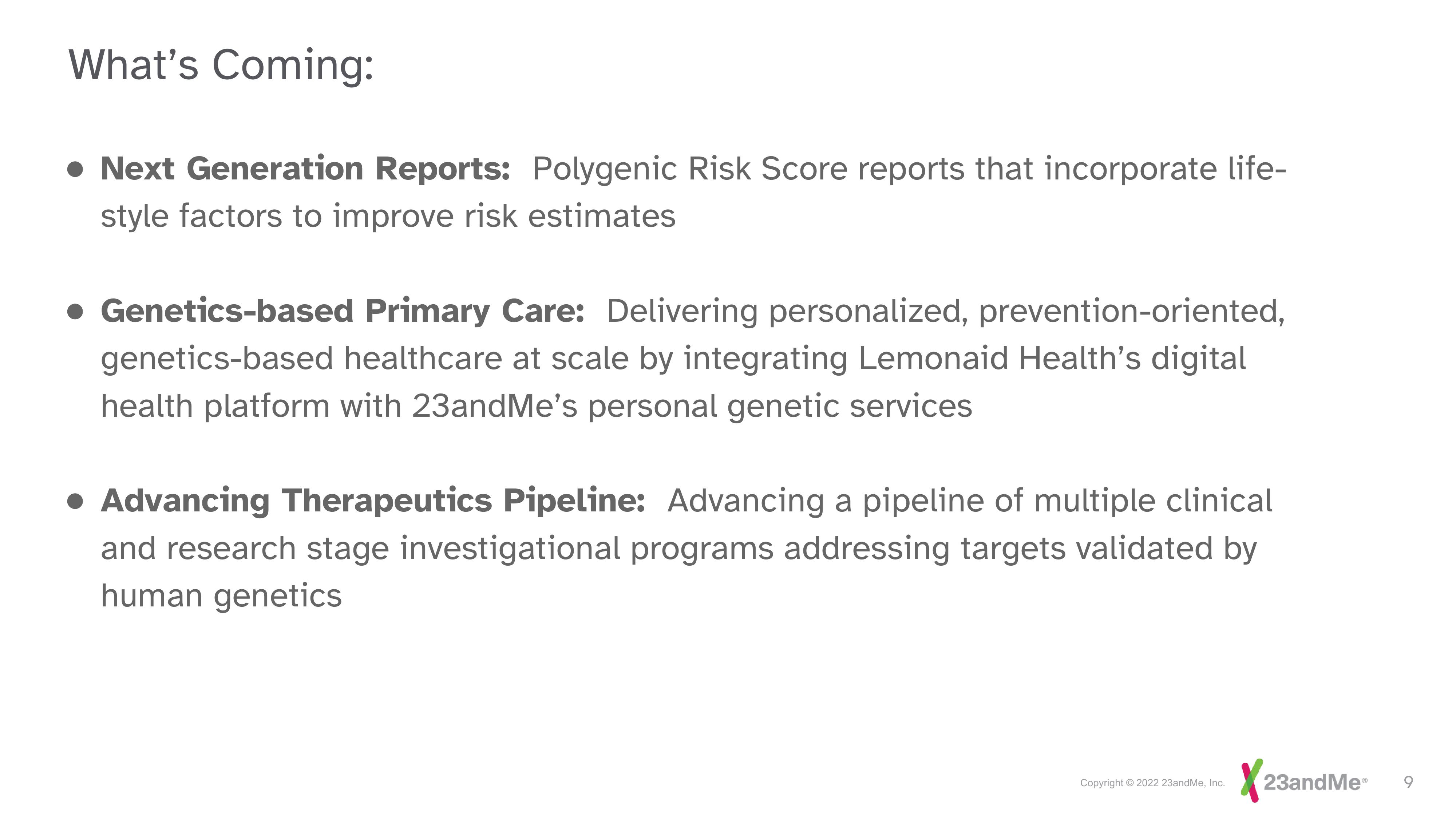 23andMe Investor Day Presentation Deck slide image #9