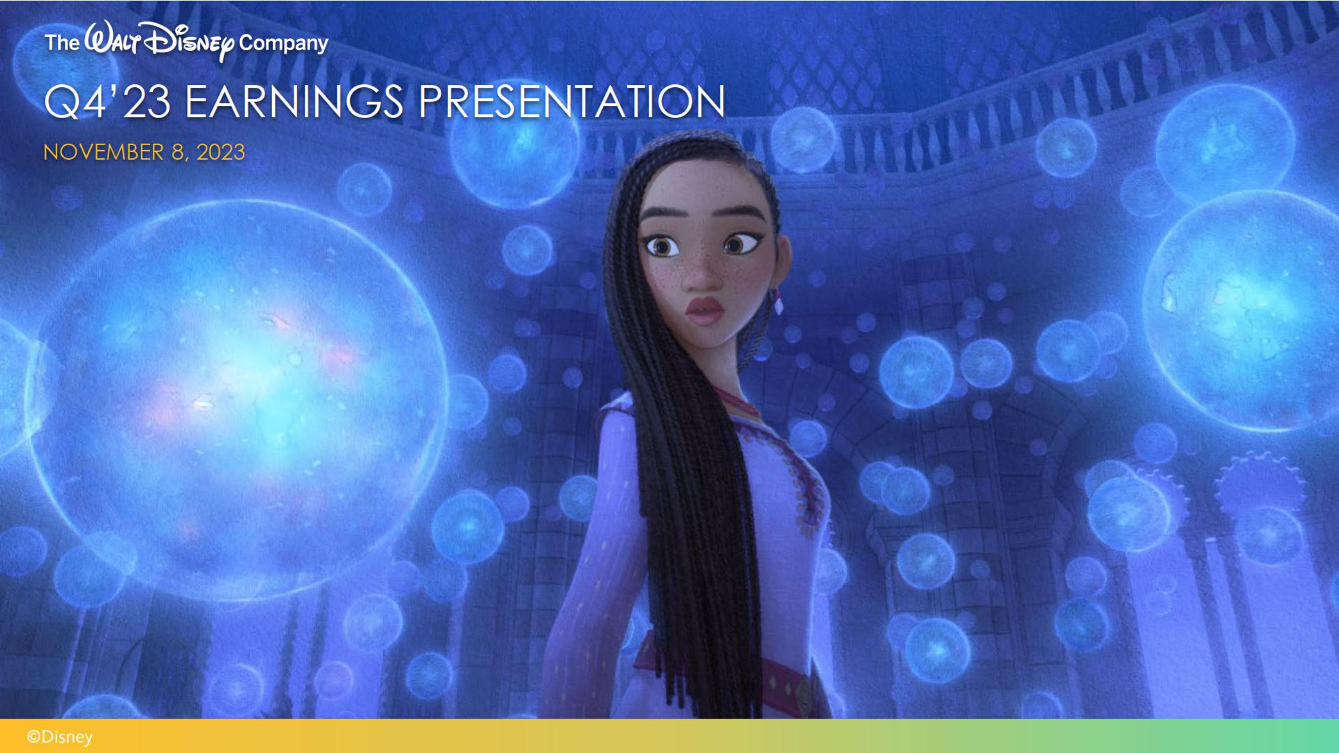 Disney Results Presentation Deck image