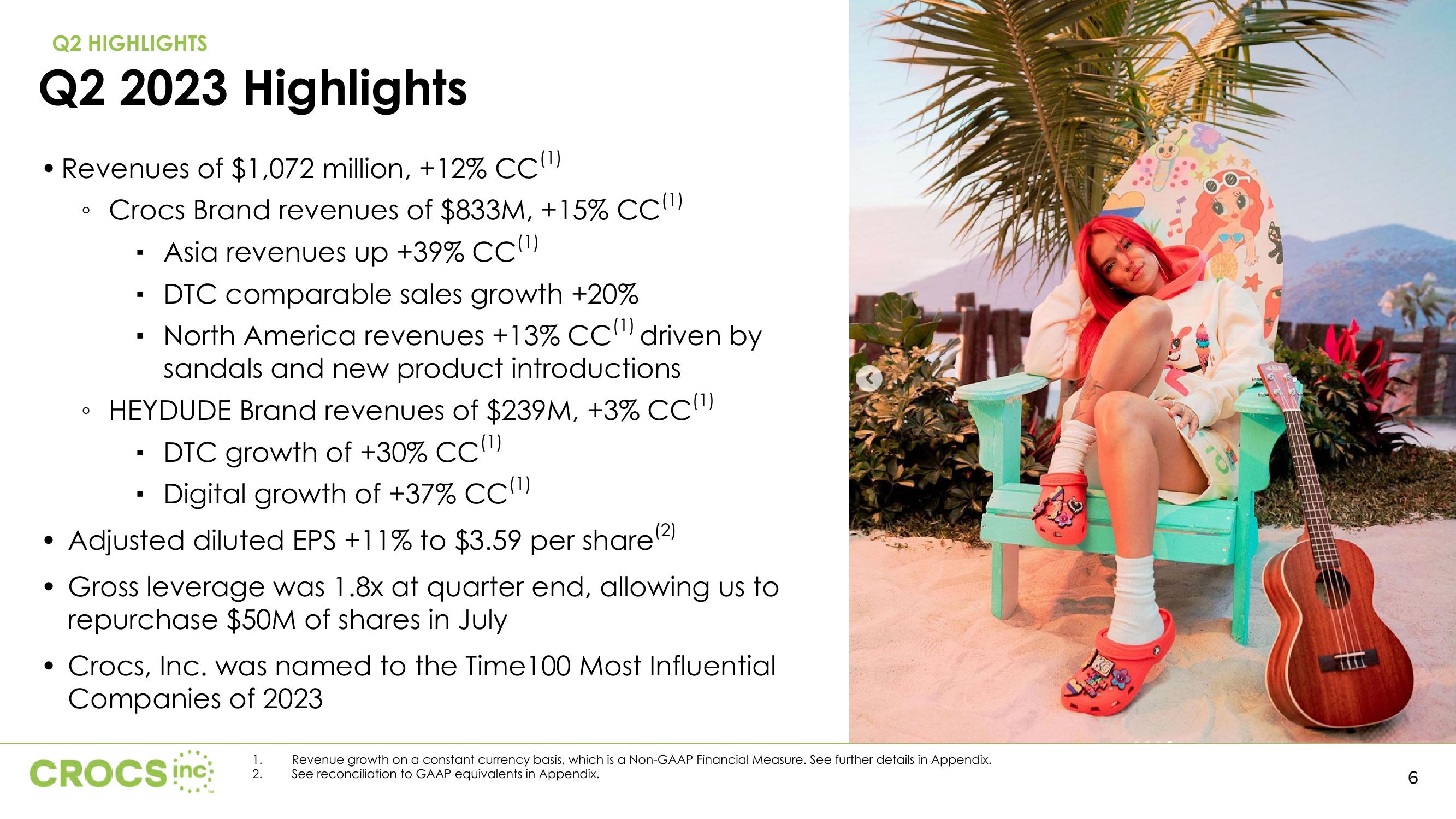 Crocs Results Presentation Deck slide image #6