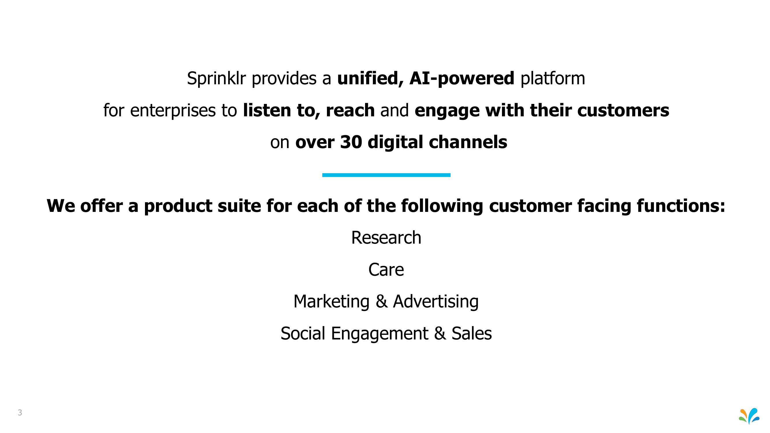 Sprinklr Investor Presentation Deck slide image #3