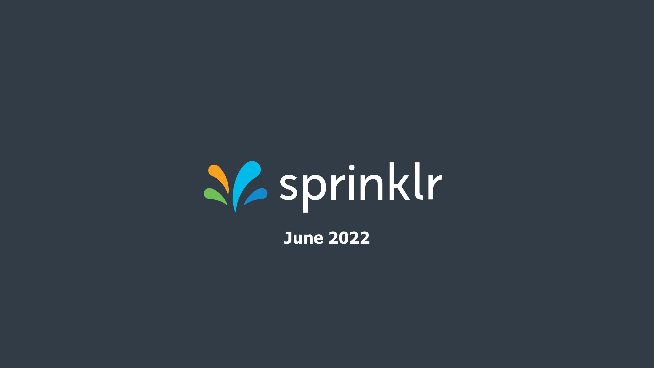 Sprinklr Investor Presentation Deck image