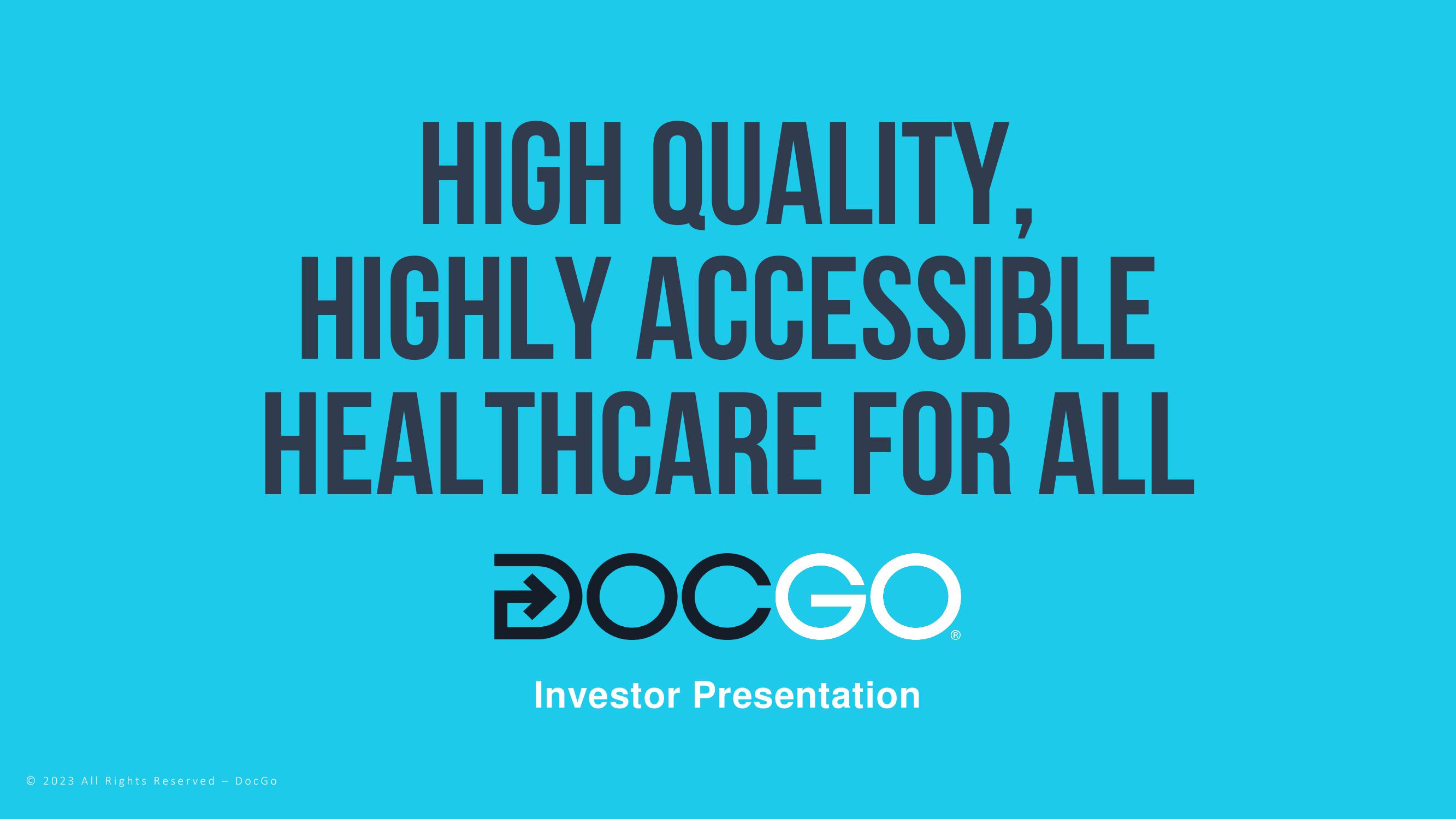 DocGo Investor Presentation Deck image