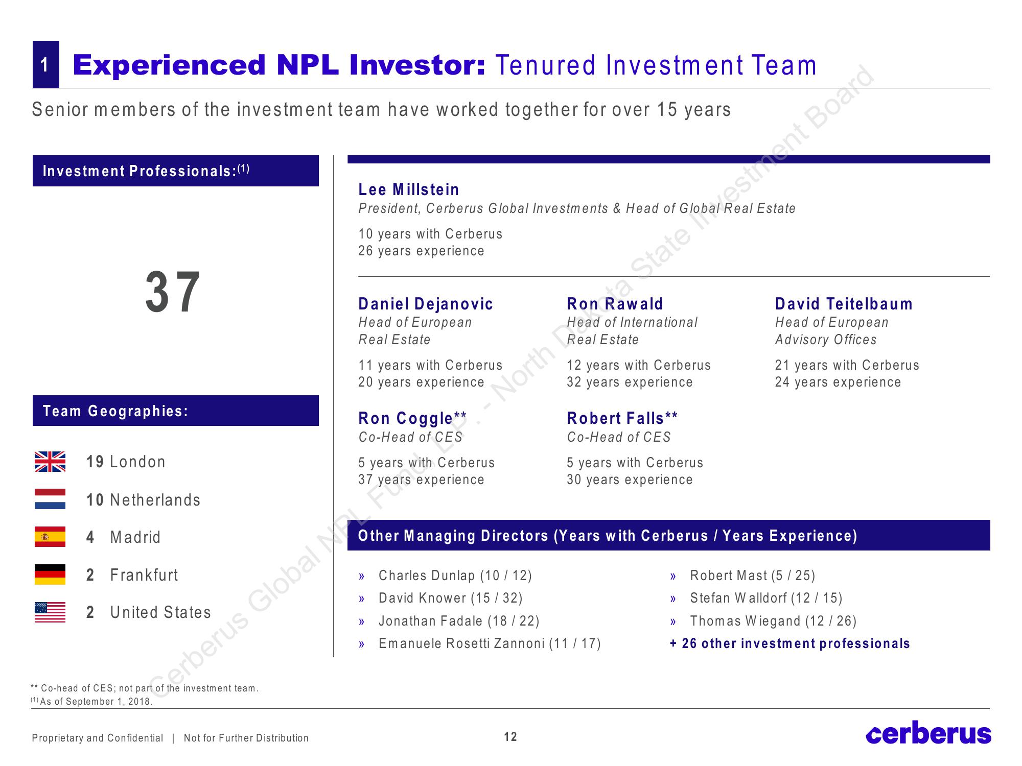 Cerberus Global NPL Fund, L.P. slide image #12