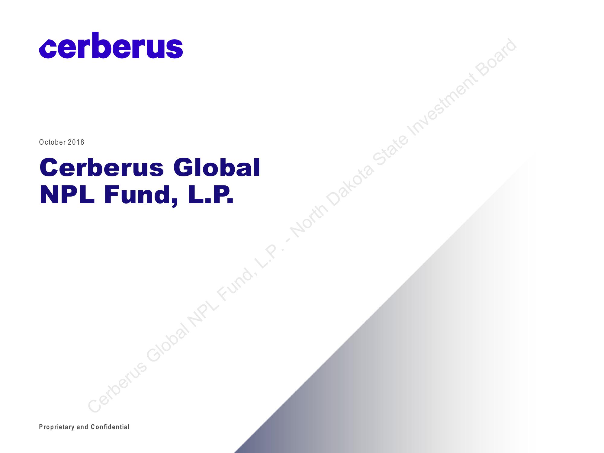 Cerberus Global NPL Fund, L.P. image