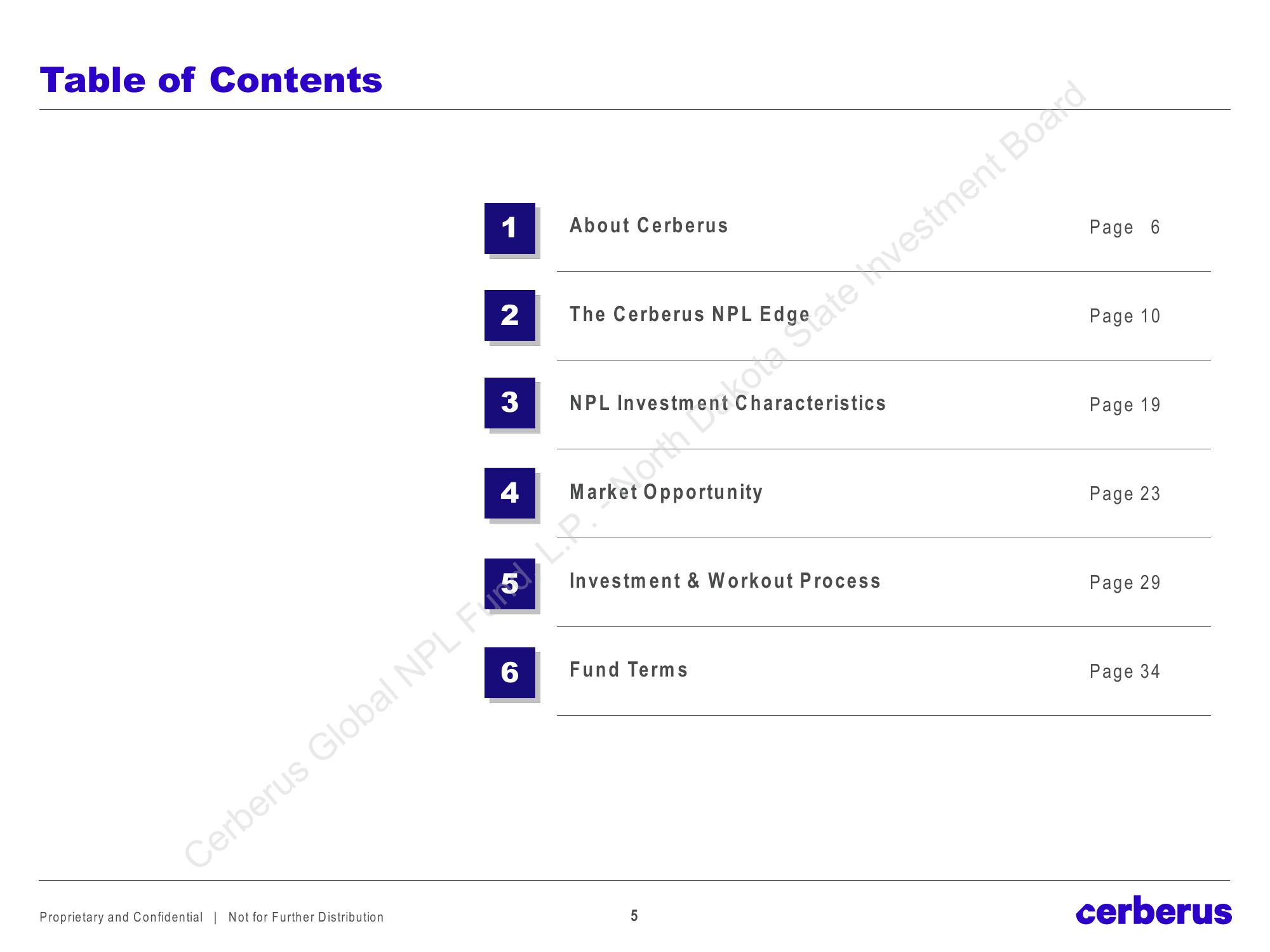 Cerberus Global NPL Fund, L.P. slide image #5