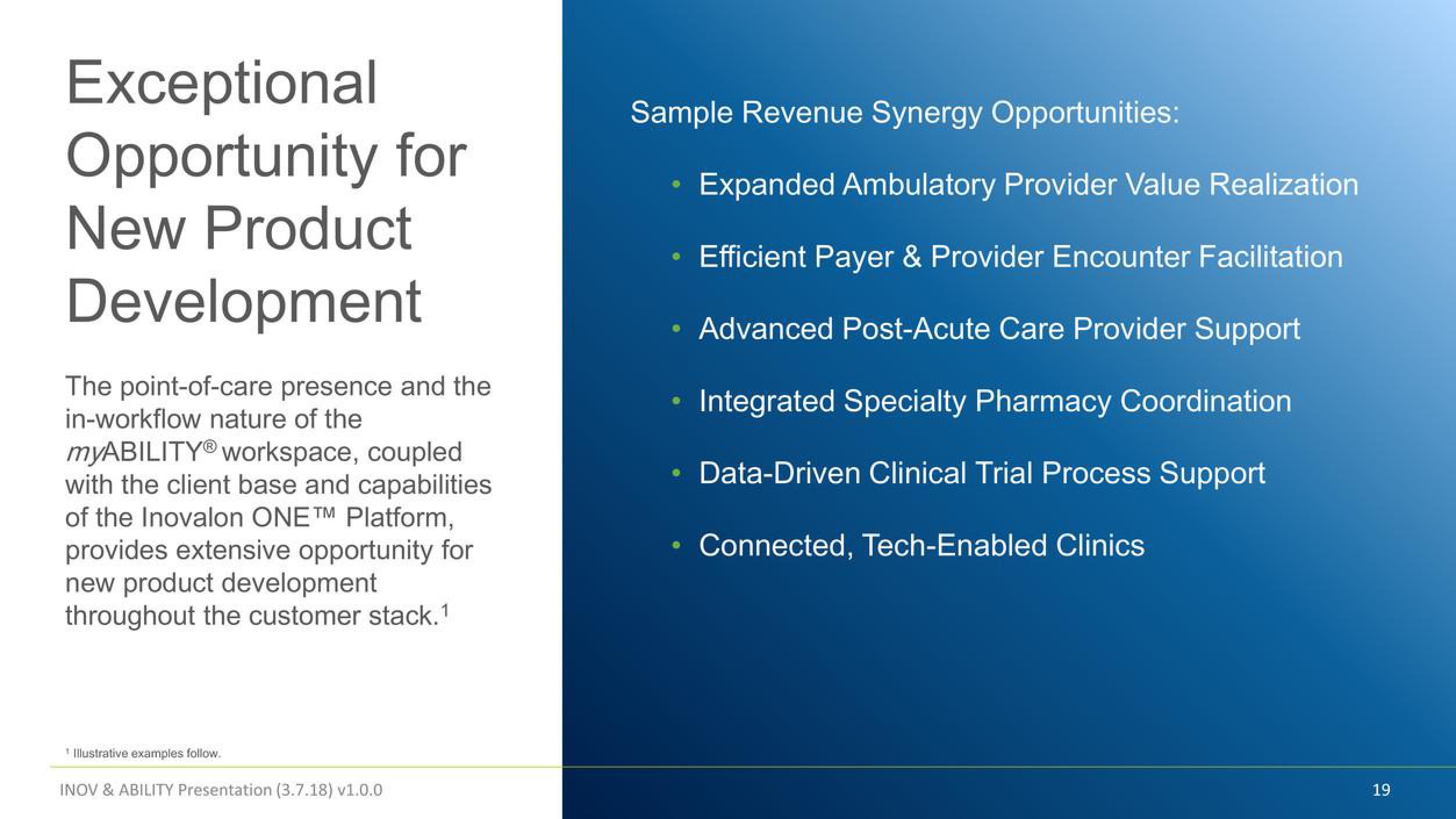 Inovalon Mergers and Acquisitions Presentation Deck slide image #19