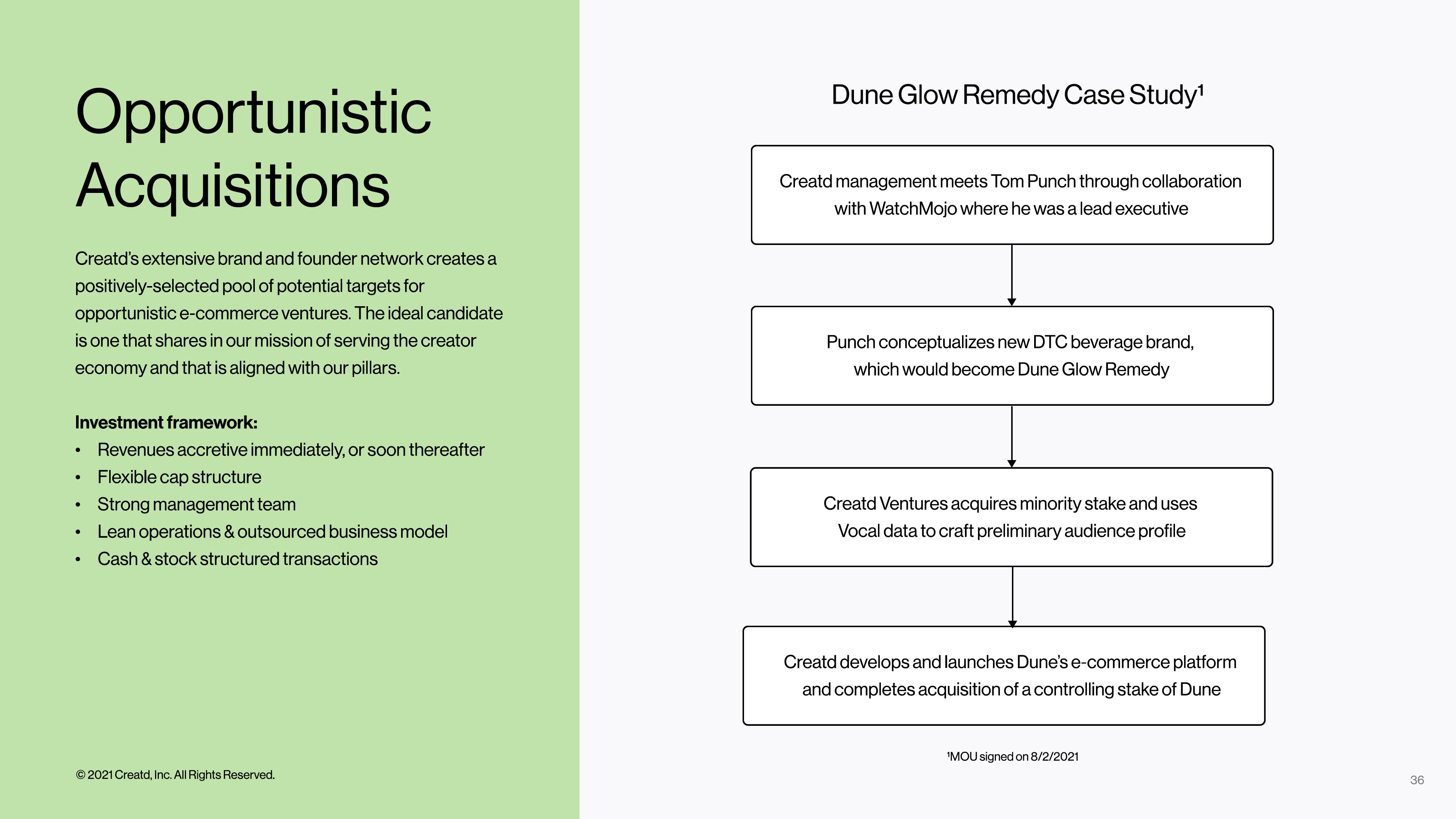 Creatd Results Presentation Deck slide image #36