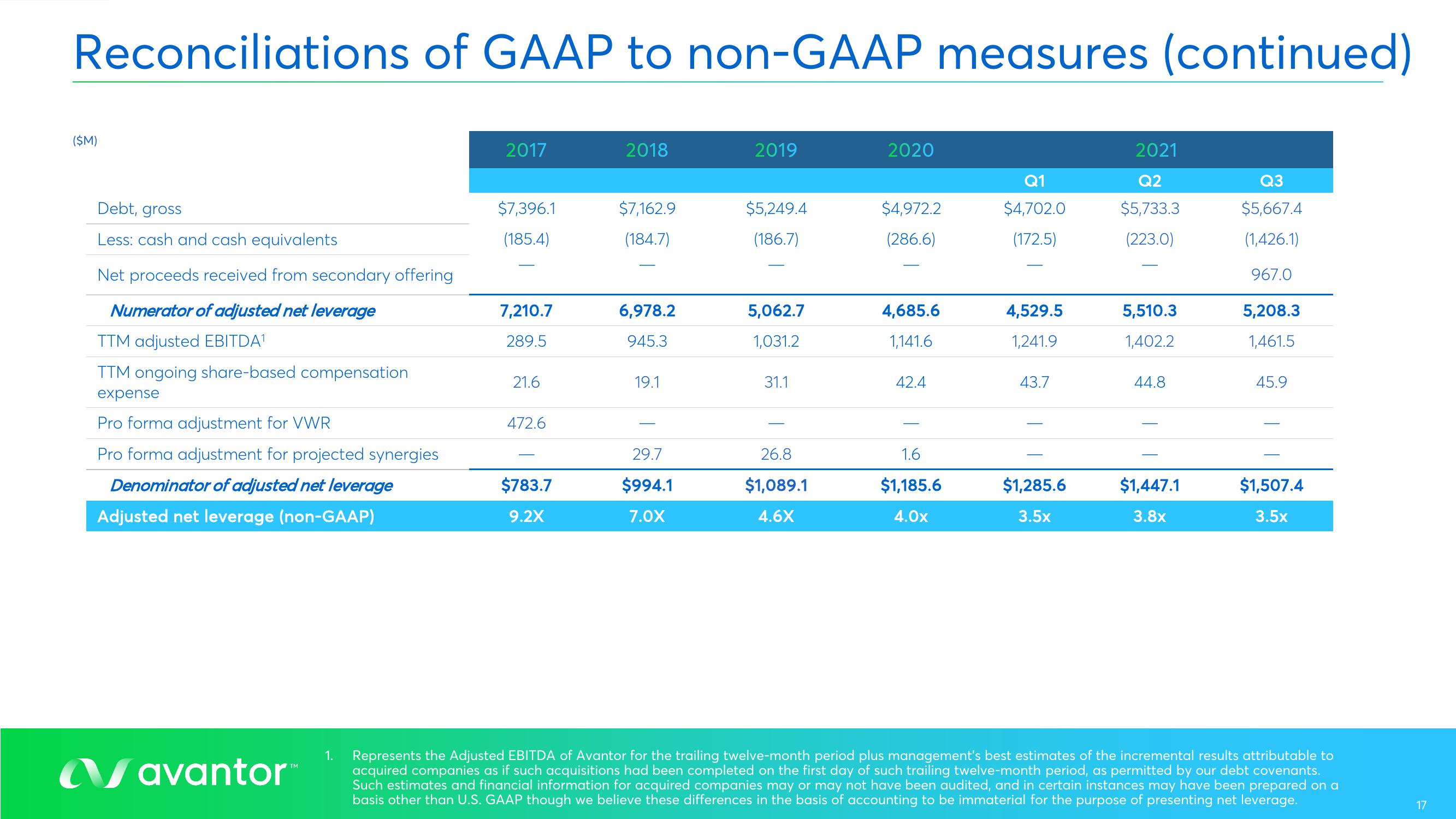 Avantor Results Presentation Deck slide image #17