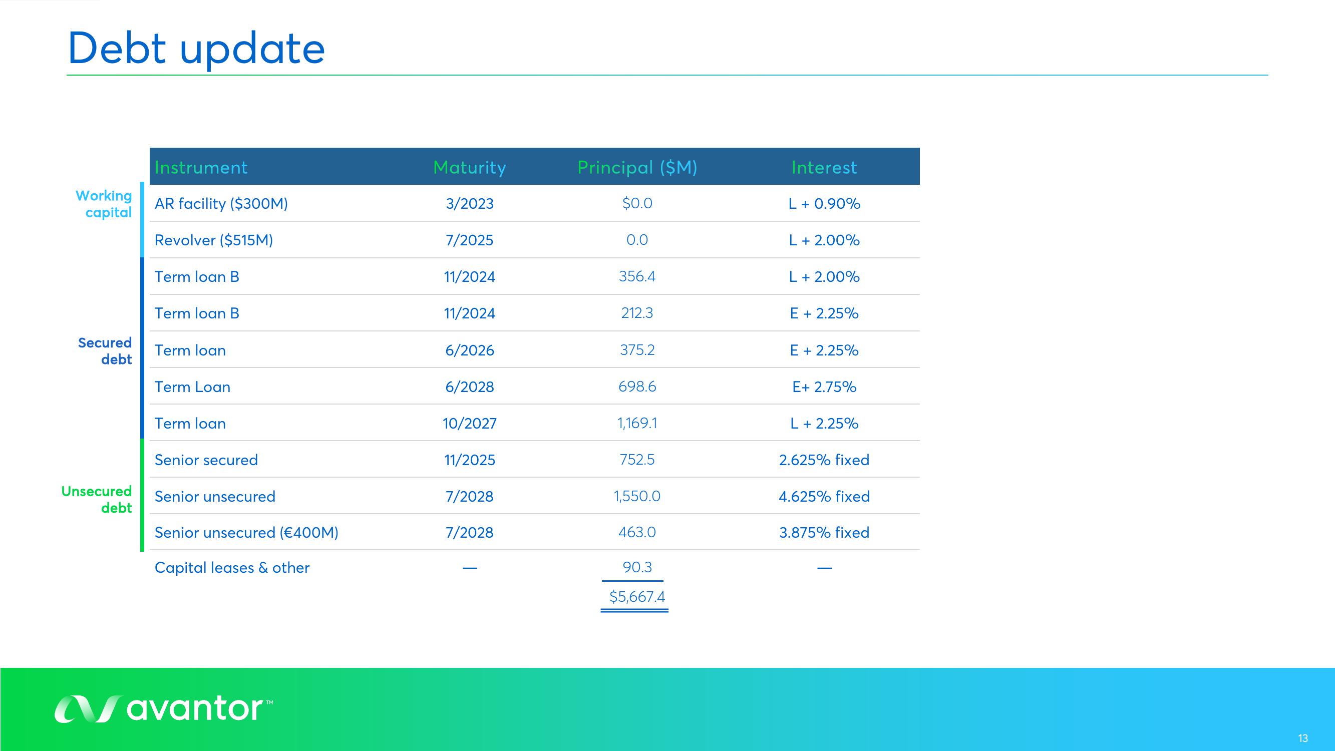 Avantor Results Presentation Deck slide image #13