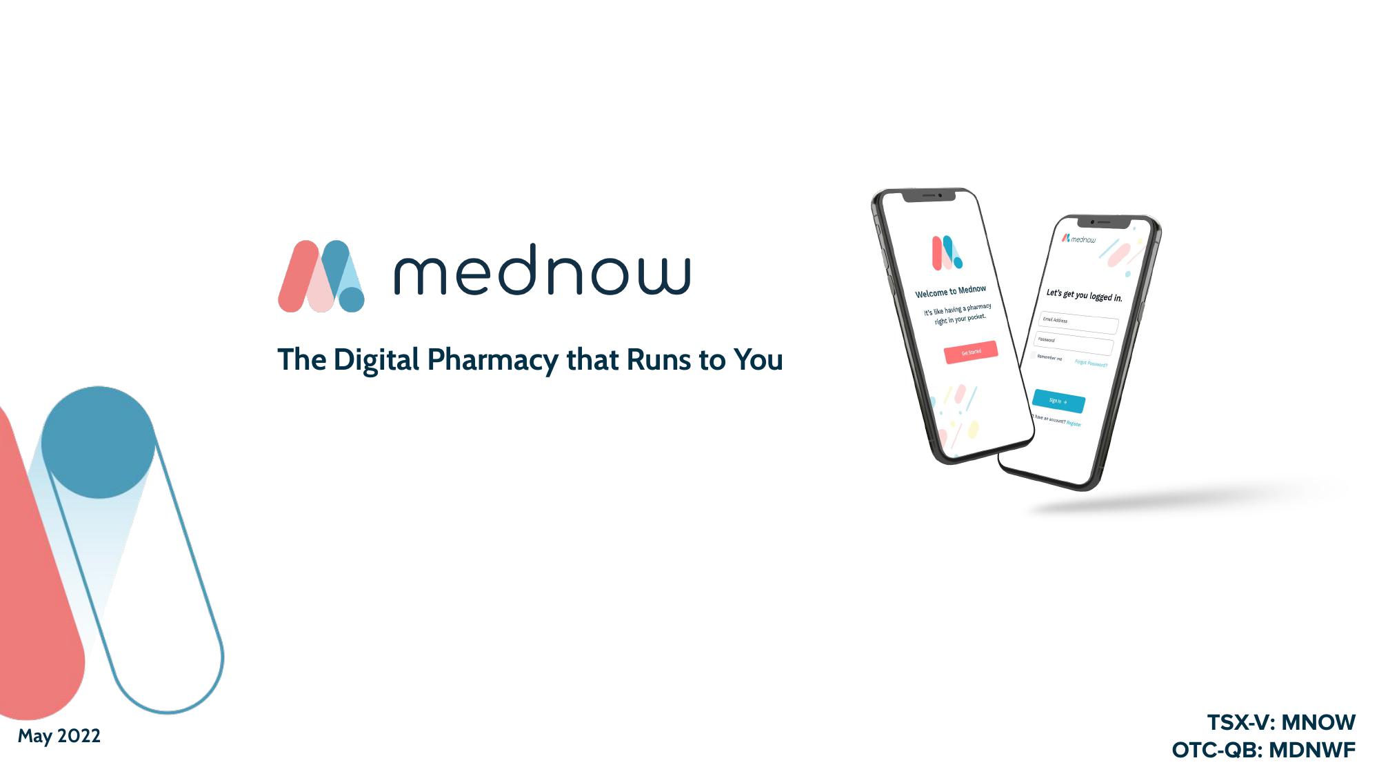 Mednow Investor Presentation Deck image