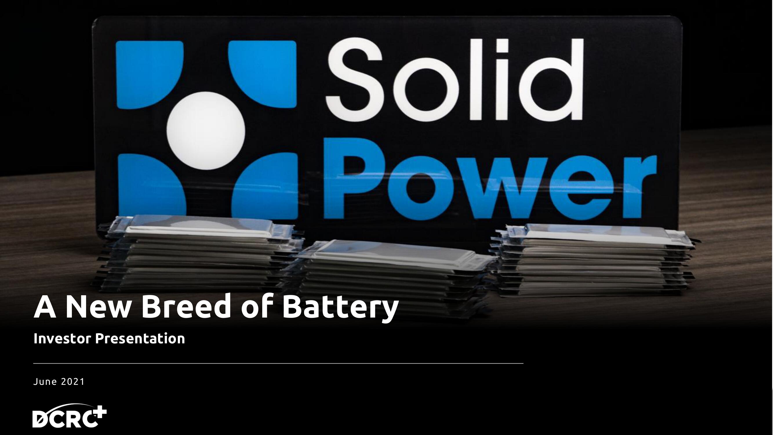 Solid Power SPAC Presentation Deck image