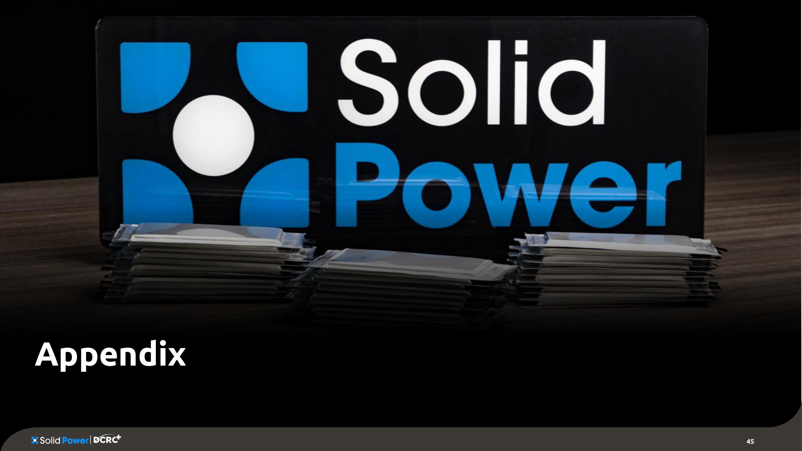 Solid Power SPAC Presentation Deck slide image #45