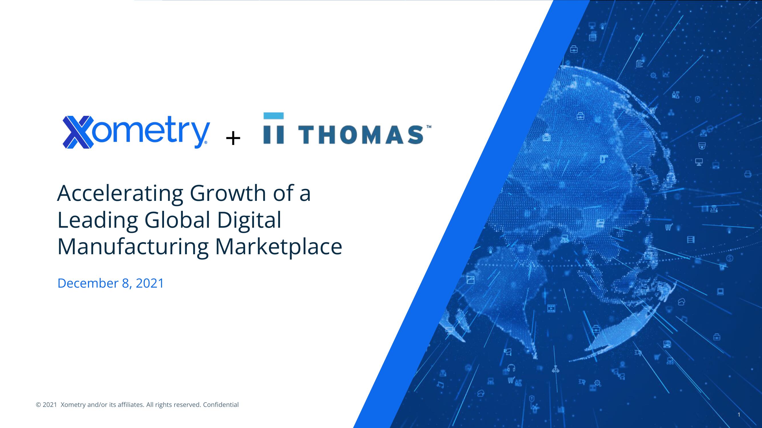 Xometry Mergers and Acquisitions Presentation Deck image