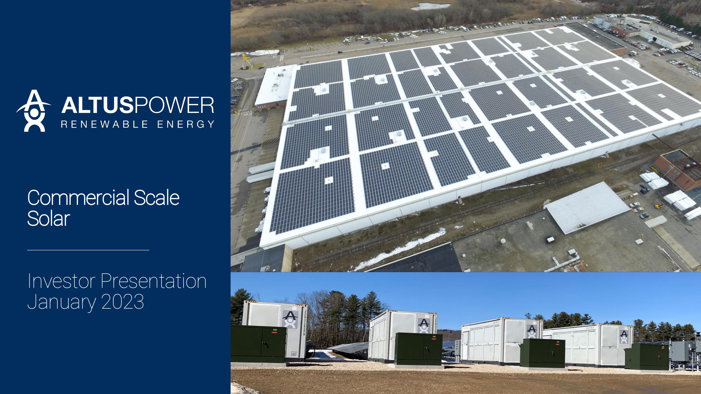 Altus Power Investor Presentation Deck image