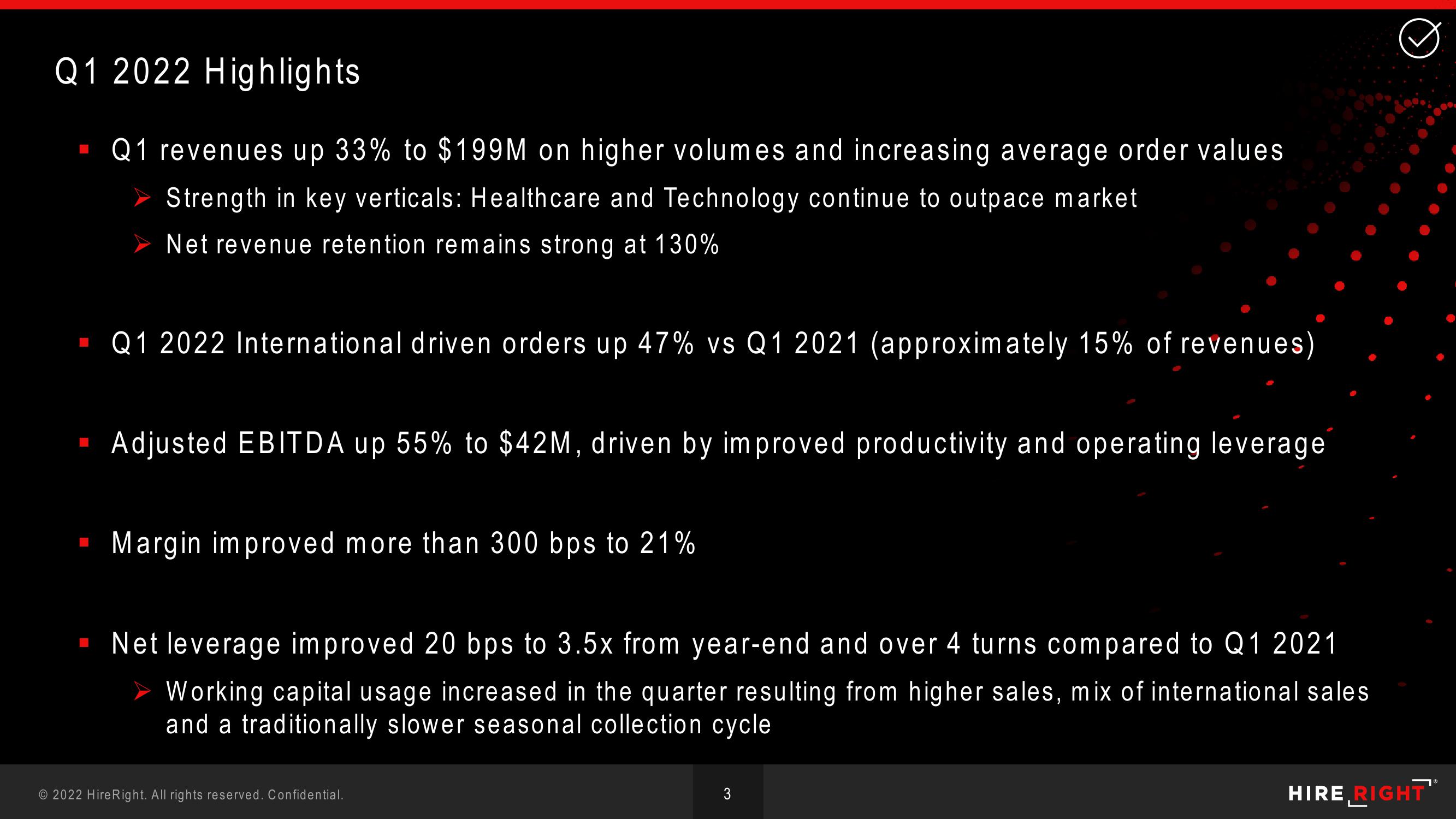 HireRight Results Presentation Deck slide image #3