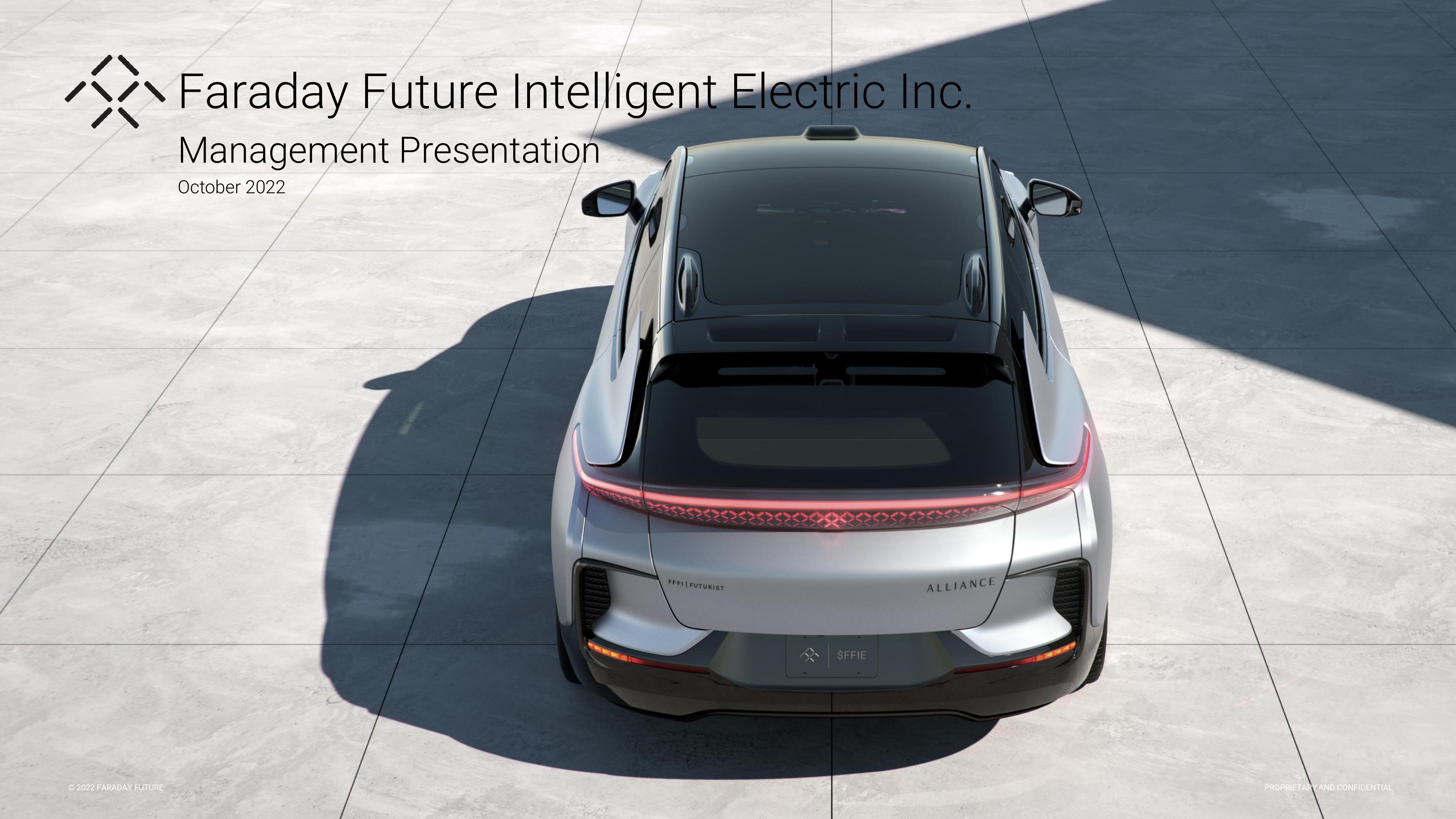 Faraday Future Investor Presentation Deck image