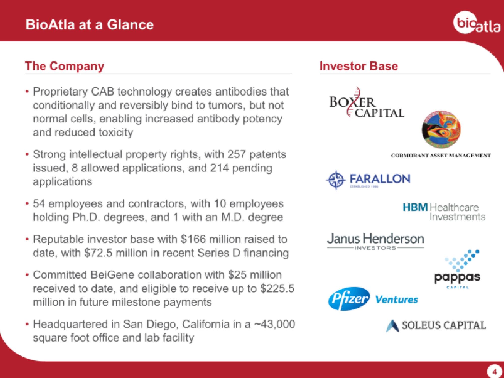 BioAtla IPO Presentation Deck slide image #4