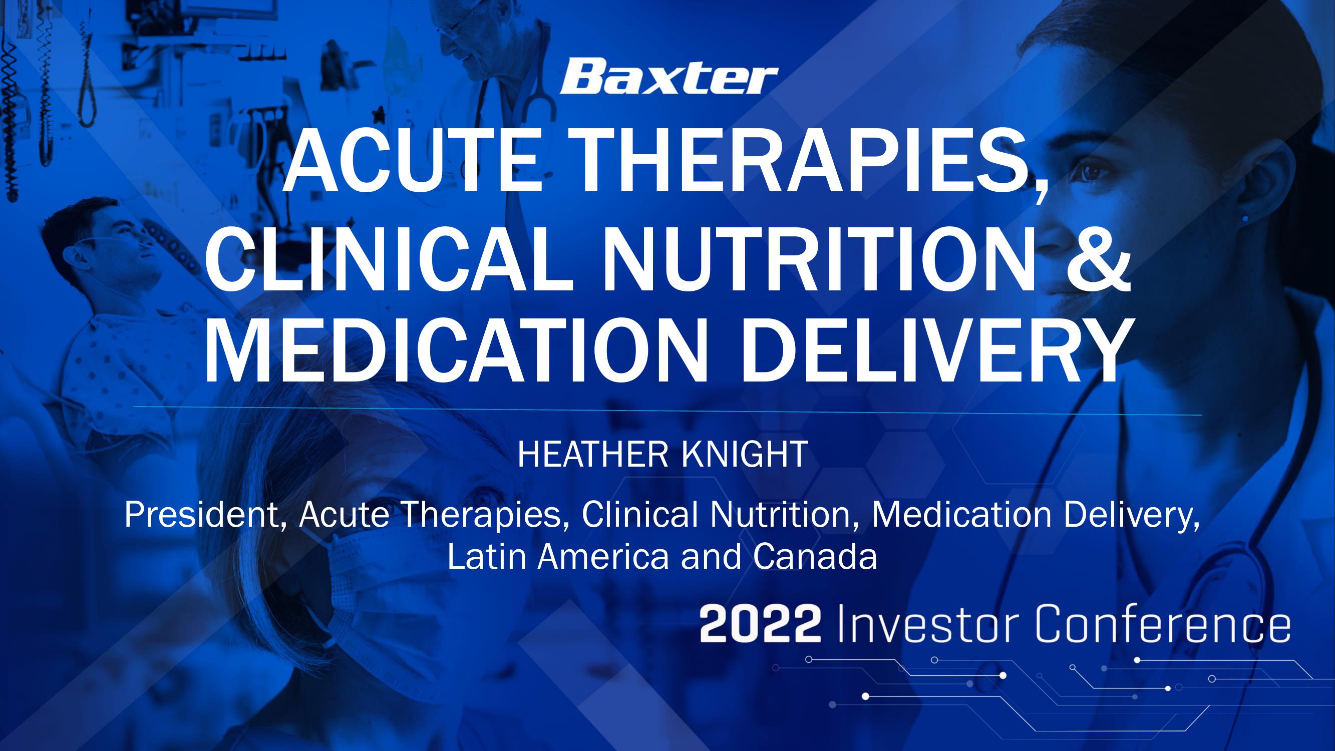 Acute Therapies, Clinical Nutrition & Medication Delivery image