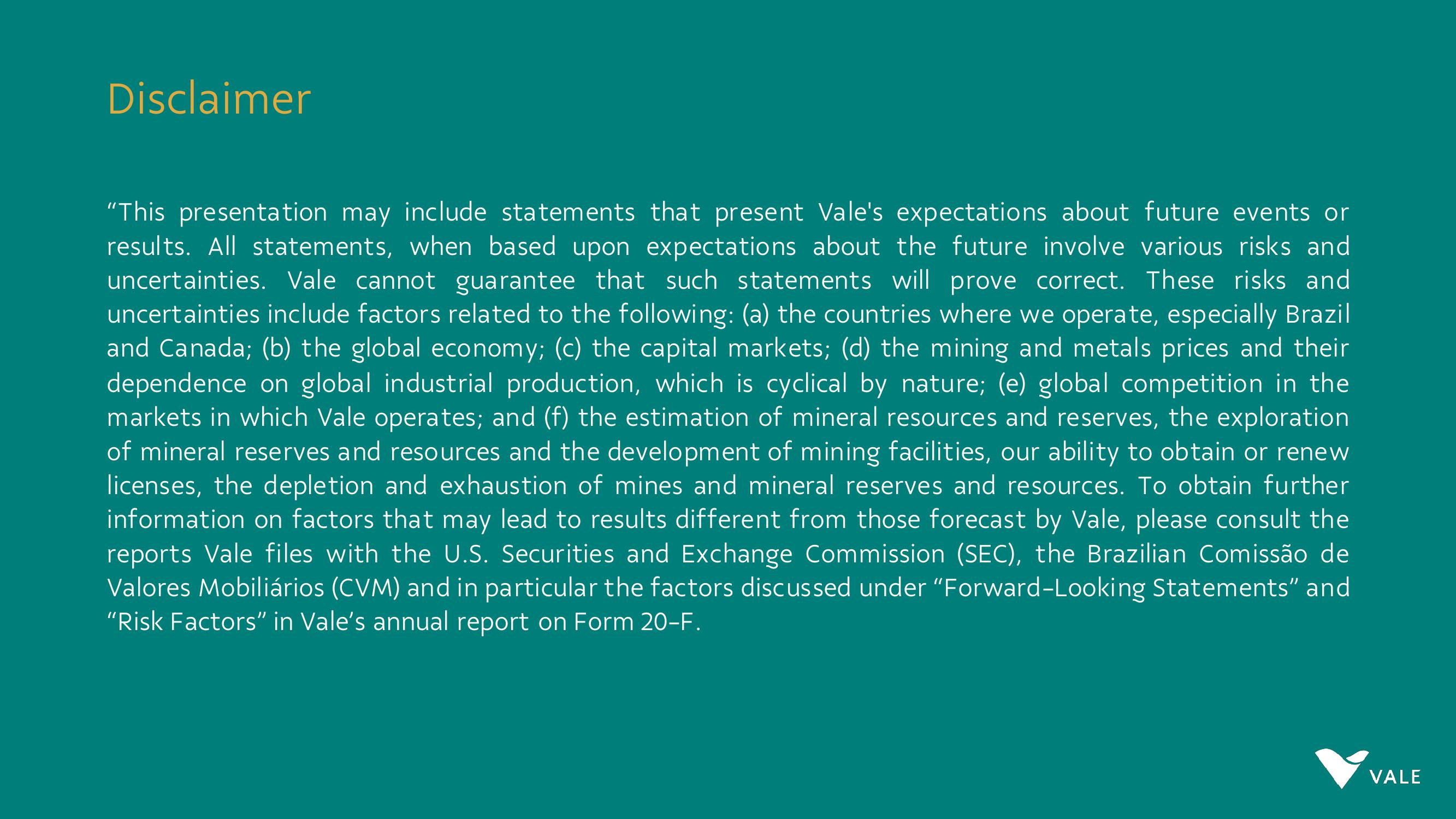 Vale Results Presentation Deck slide image #2