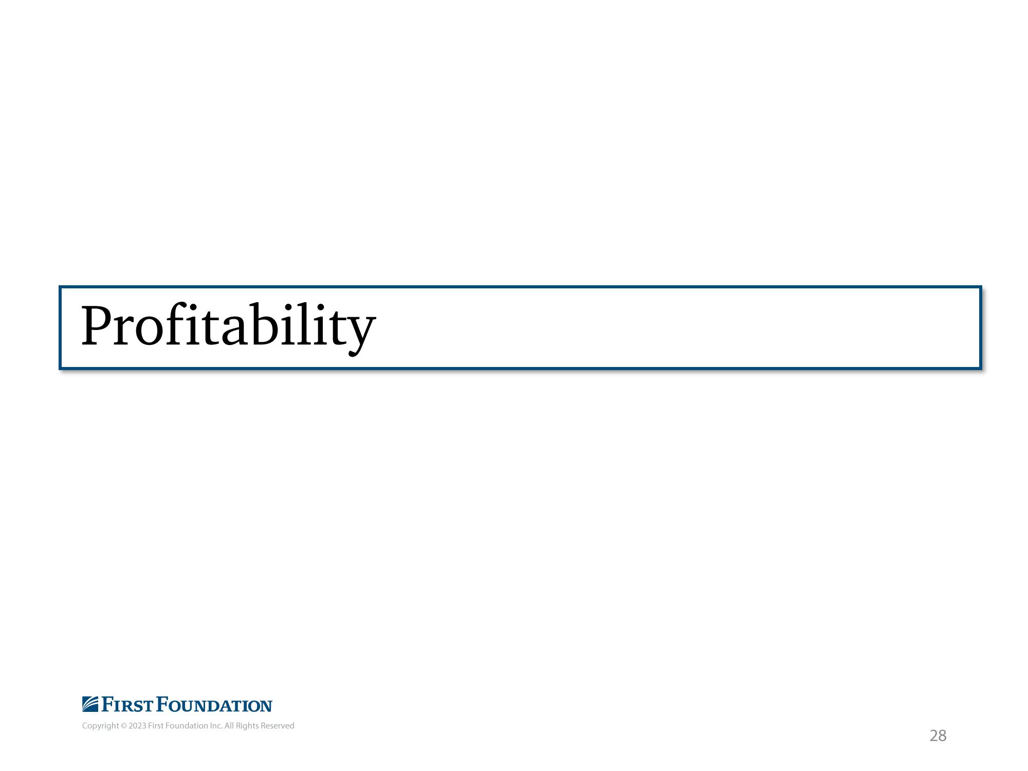 First Foundation Investor Presentation Deck slide image #29