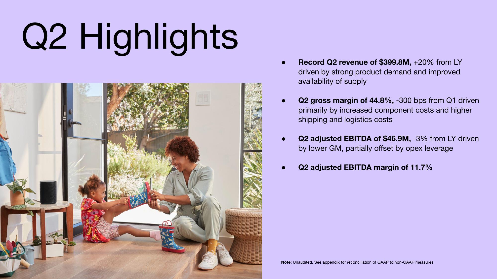 Sonos Results Presentation Deck slide image #3