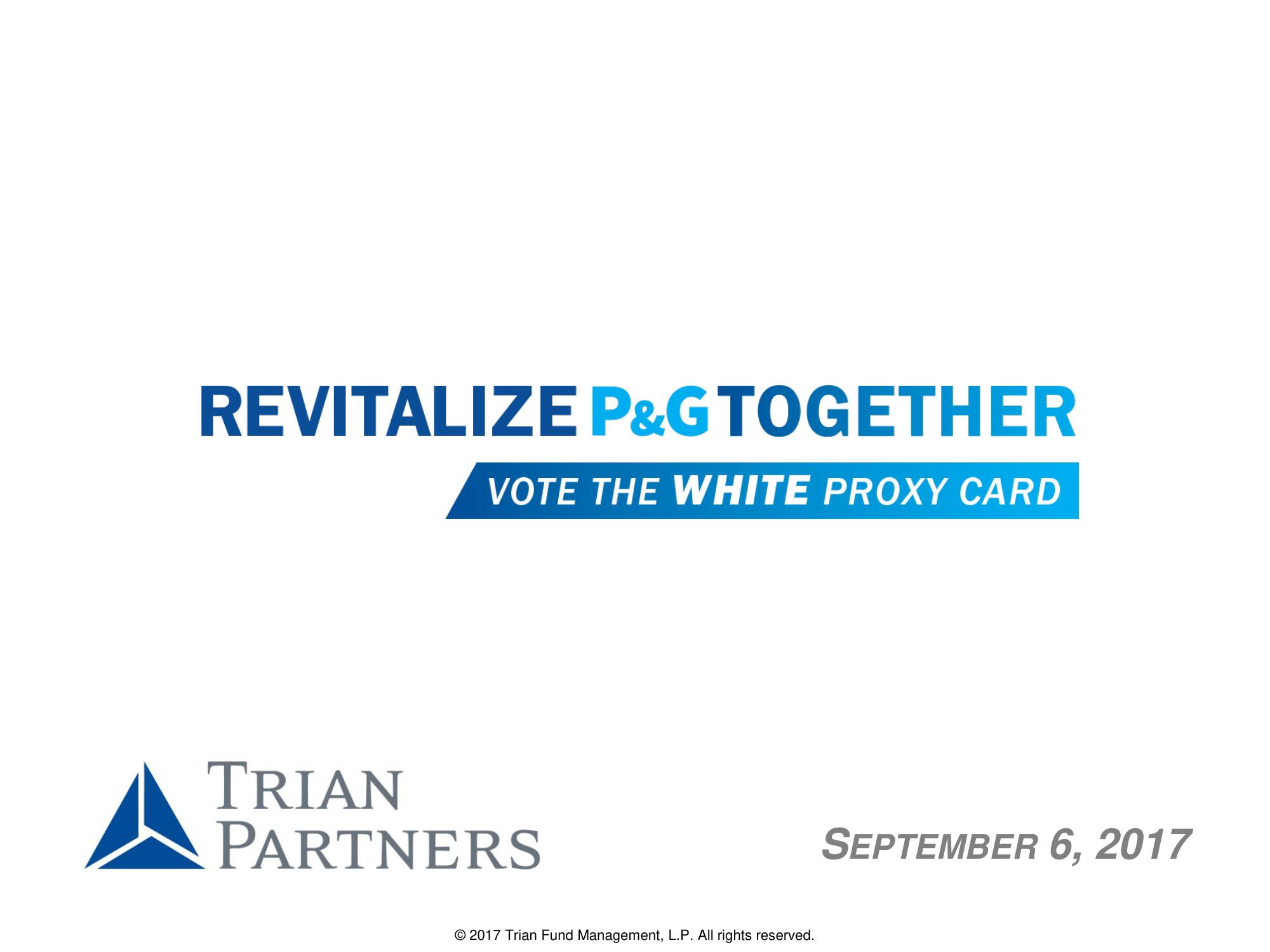 Trian Partners Activist Presentation Deck image