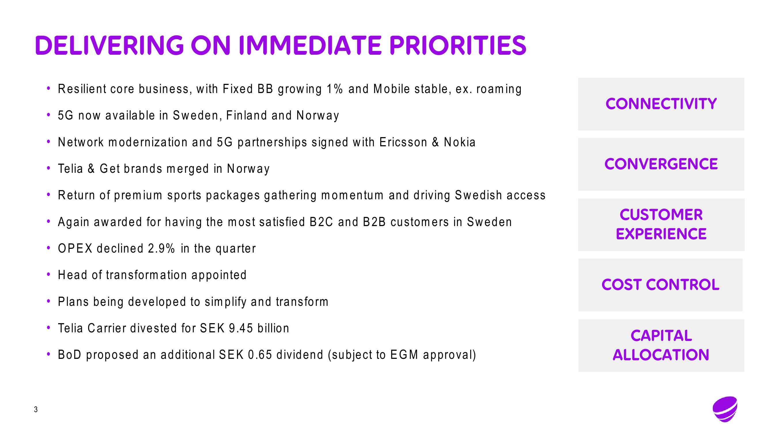 Telia Company Results Presentation Deck slide image #3