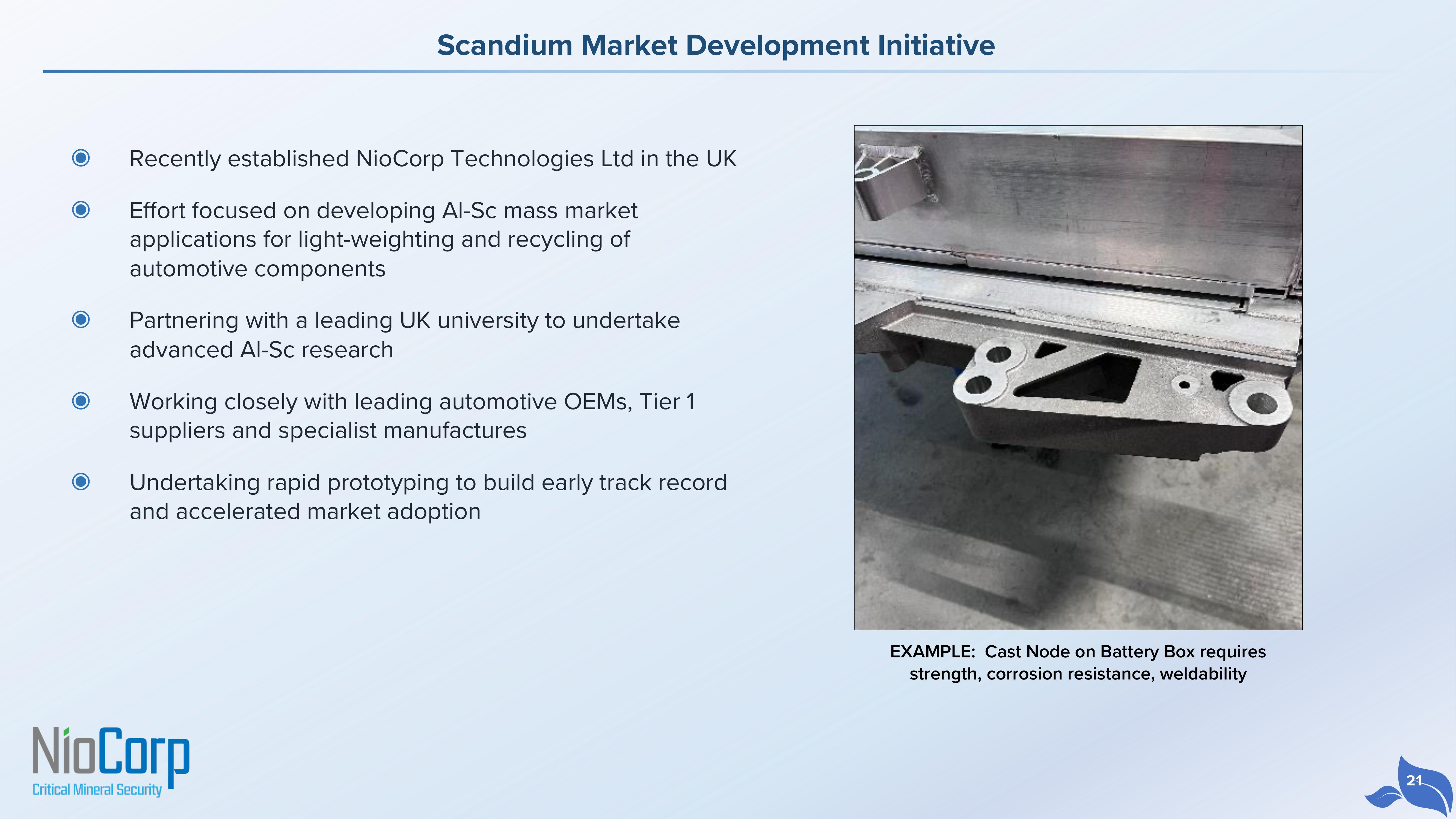 NioCorp Investor Presentation Deck slide image #21