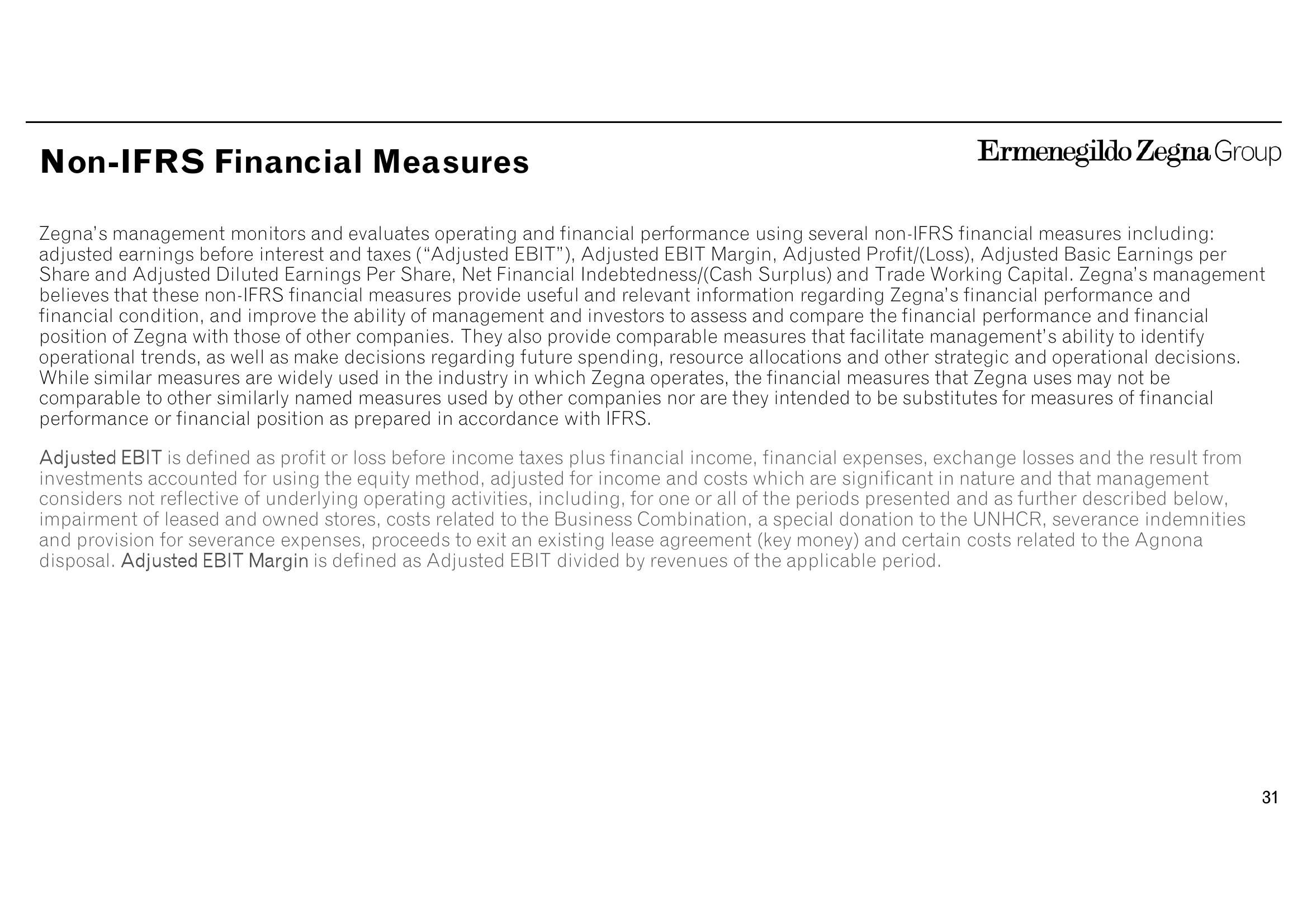 Zegna Results Presentation Deck slide image #31