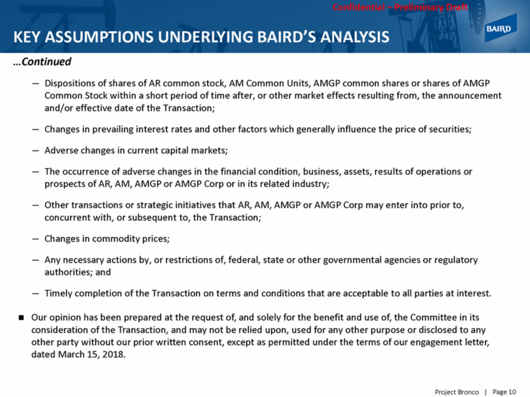 Baird Investment Banking Pitch Book slide image #10