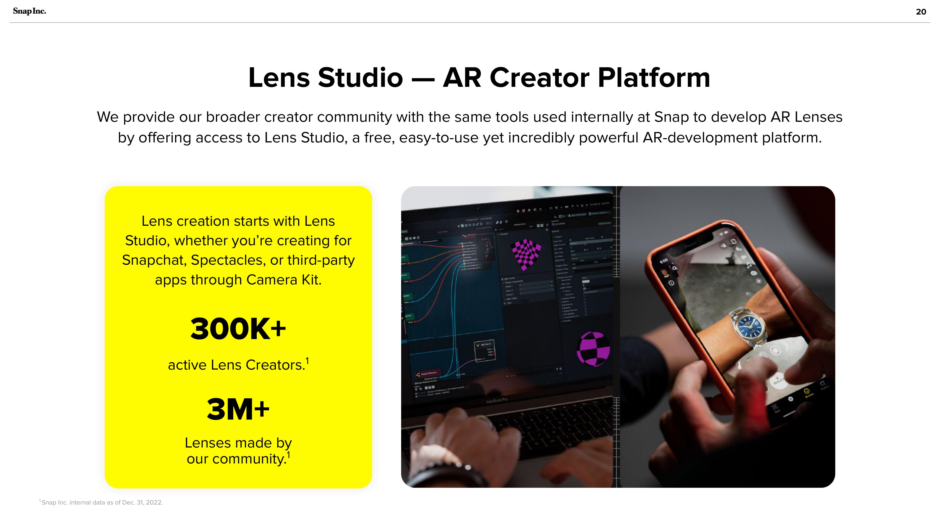 Snap Inc Investor Presentation Deck slide image #20