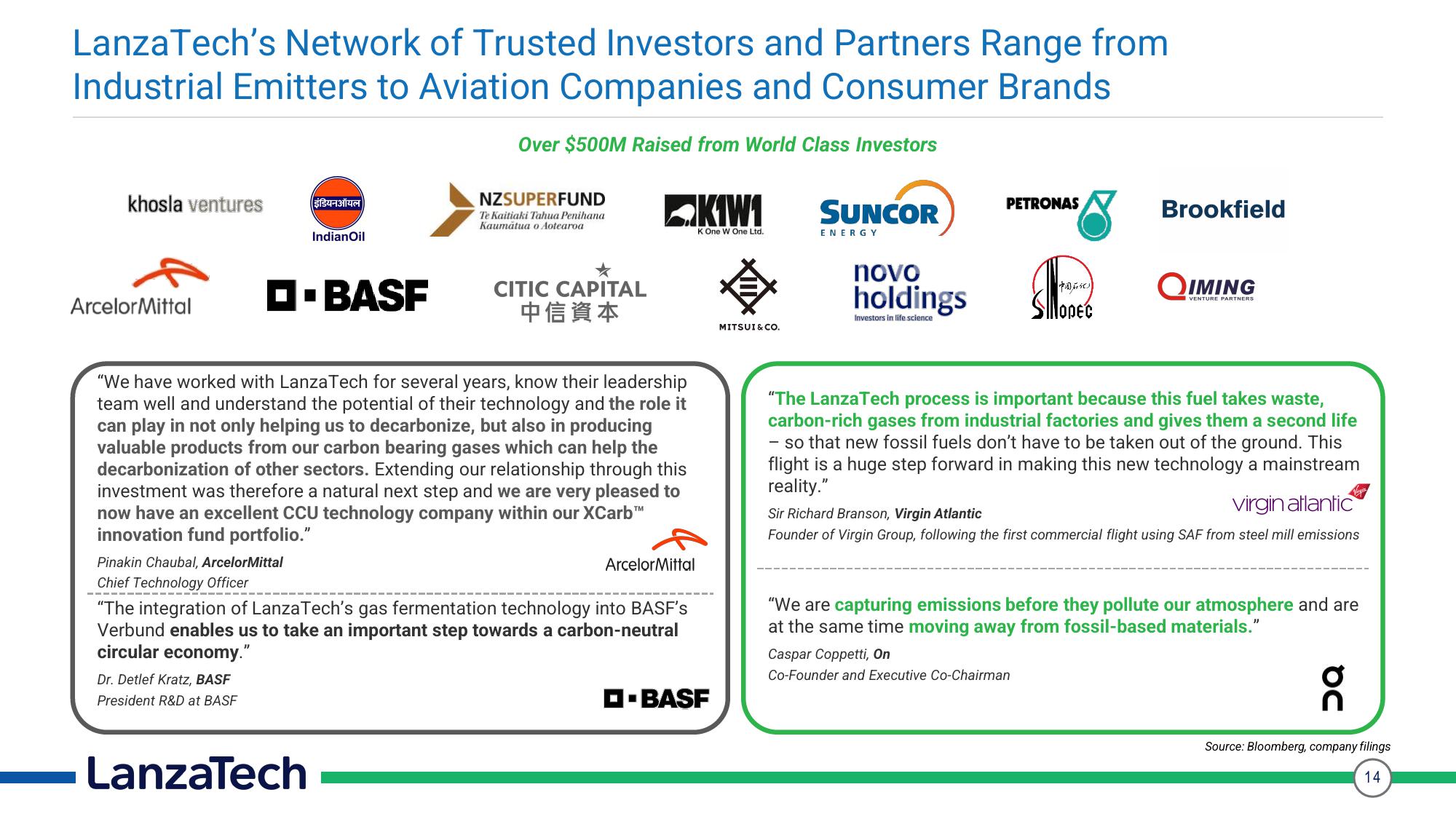 LanzaTech Investor Presentation Deck slide image #14