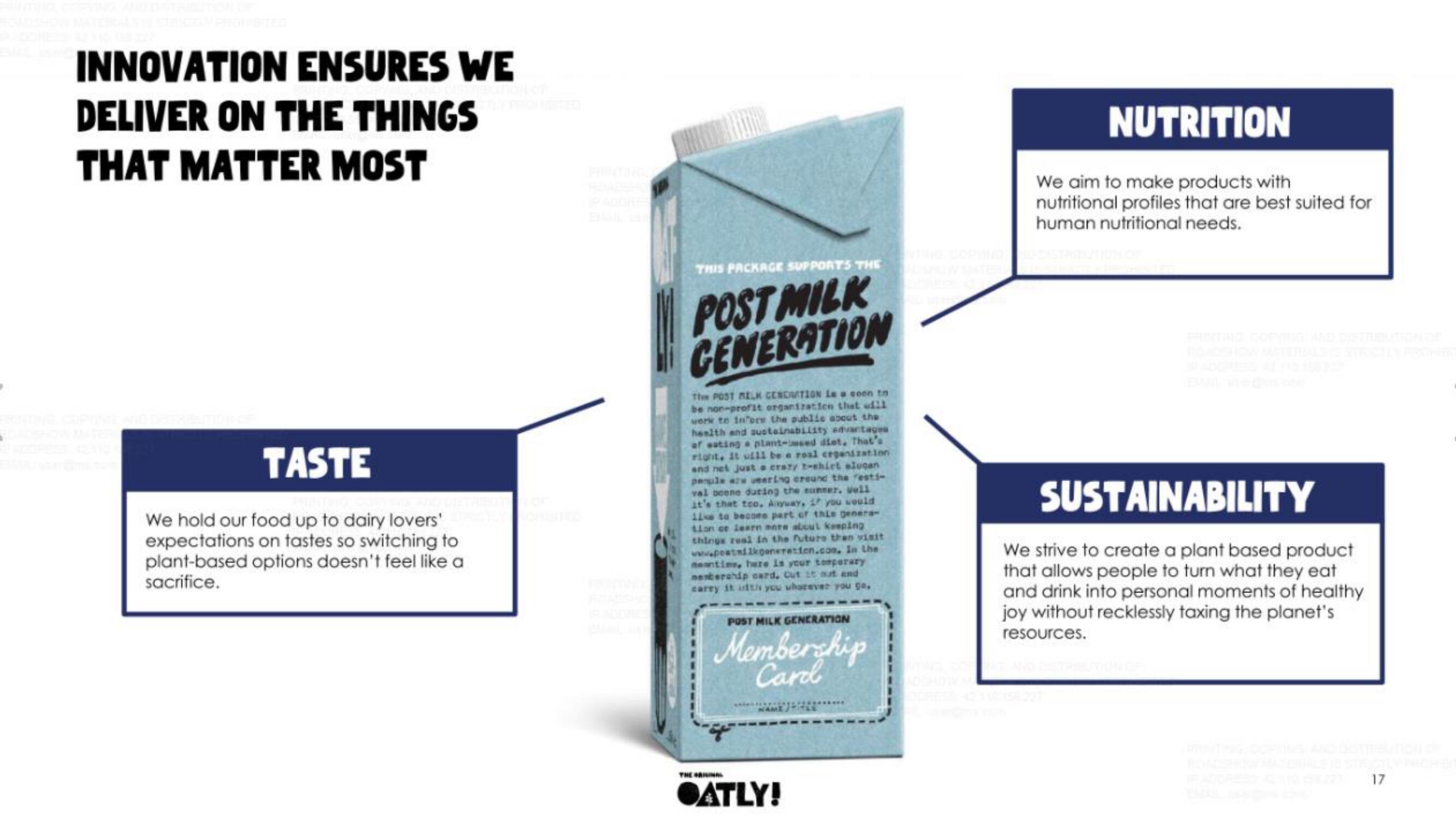 Oatly IPO Presentation Deck slide image #17