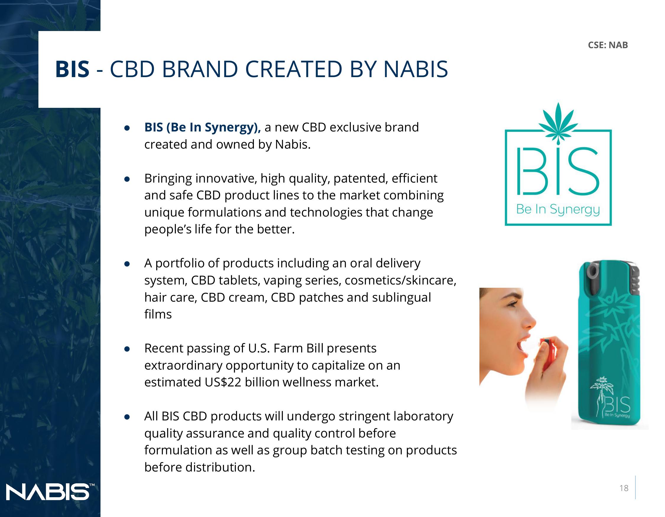 Nabis Corporate Presentation slide image #18