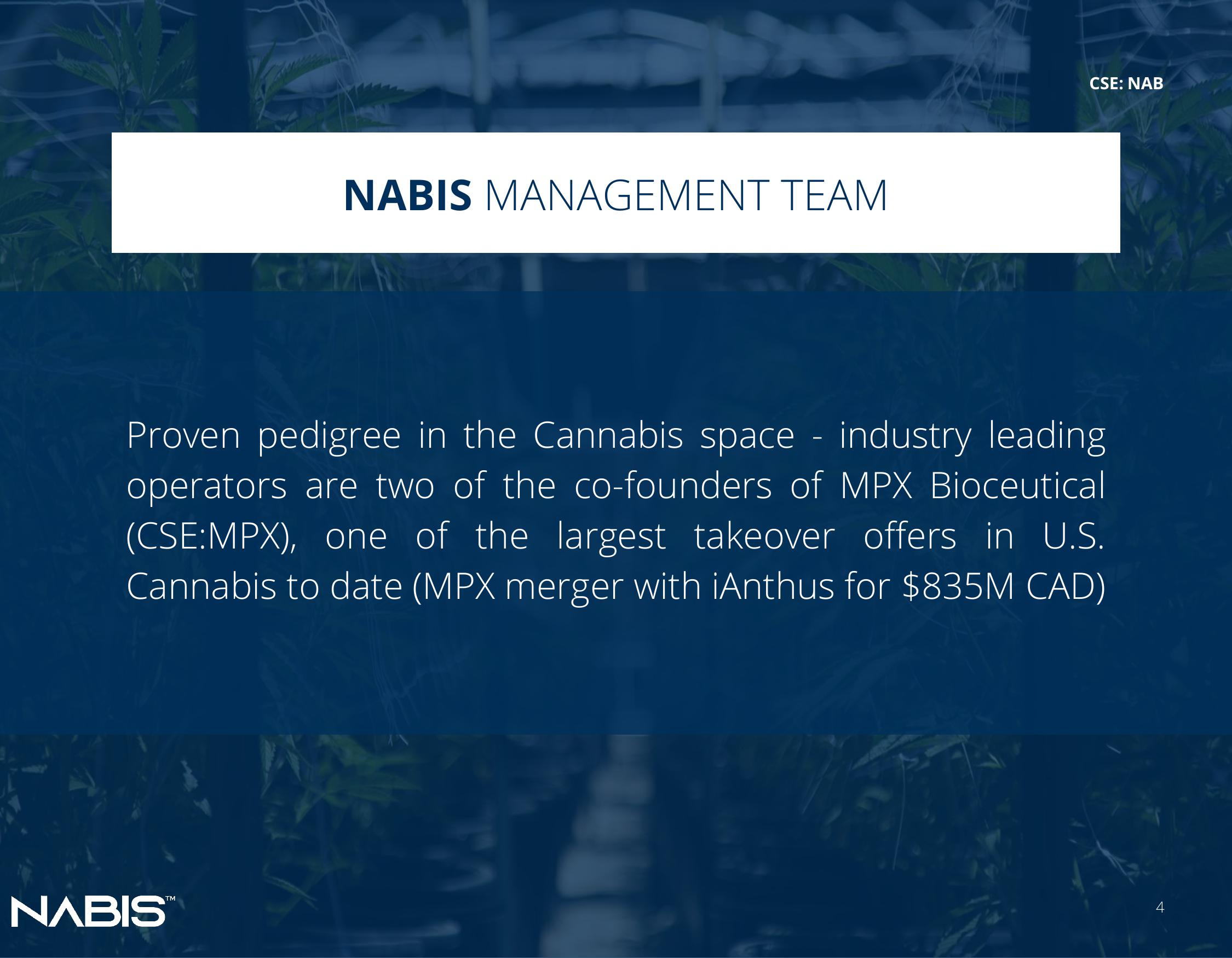 Nabis Corporate Presentation slide image #4