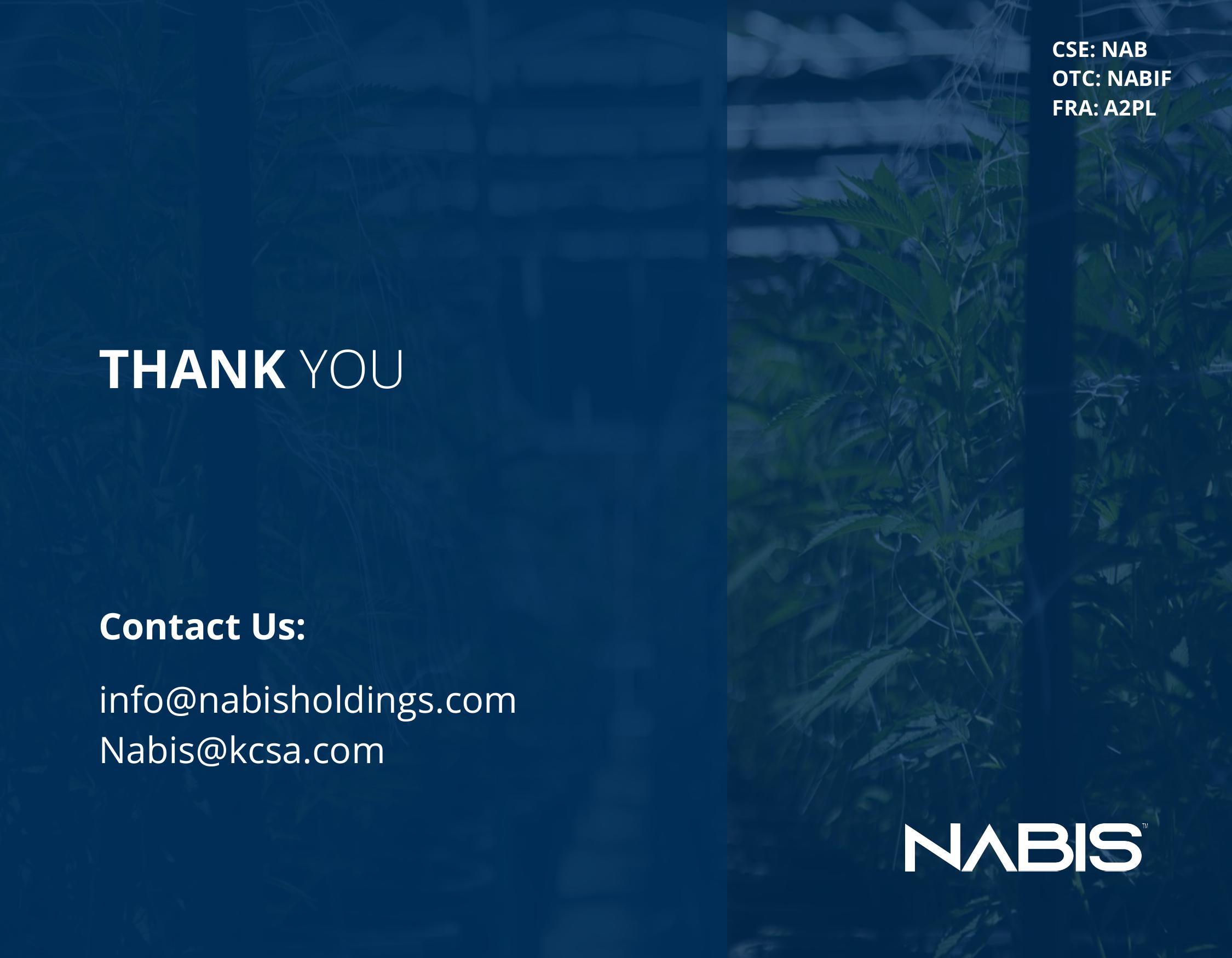 Nabis Corporate Presentation slide image #22