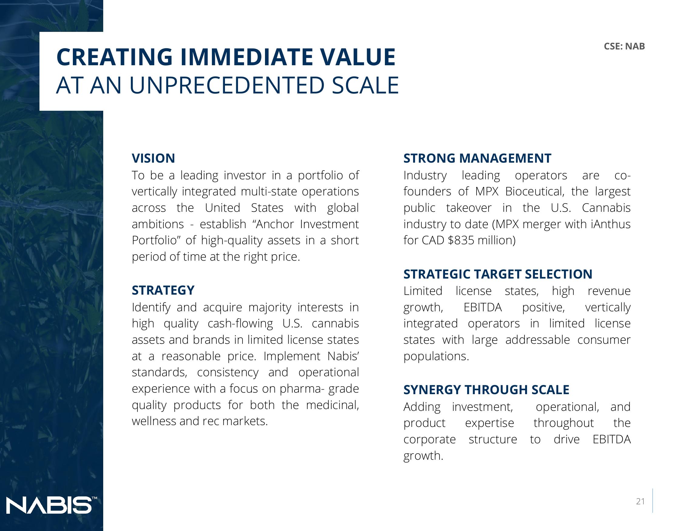 Nabis Corporate Presentation slide image #21