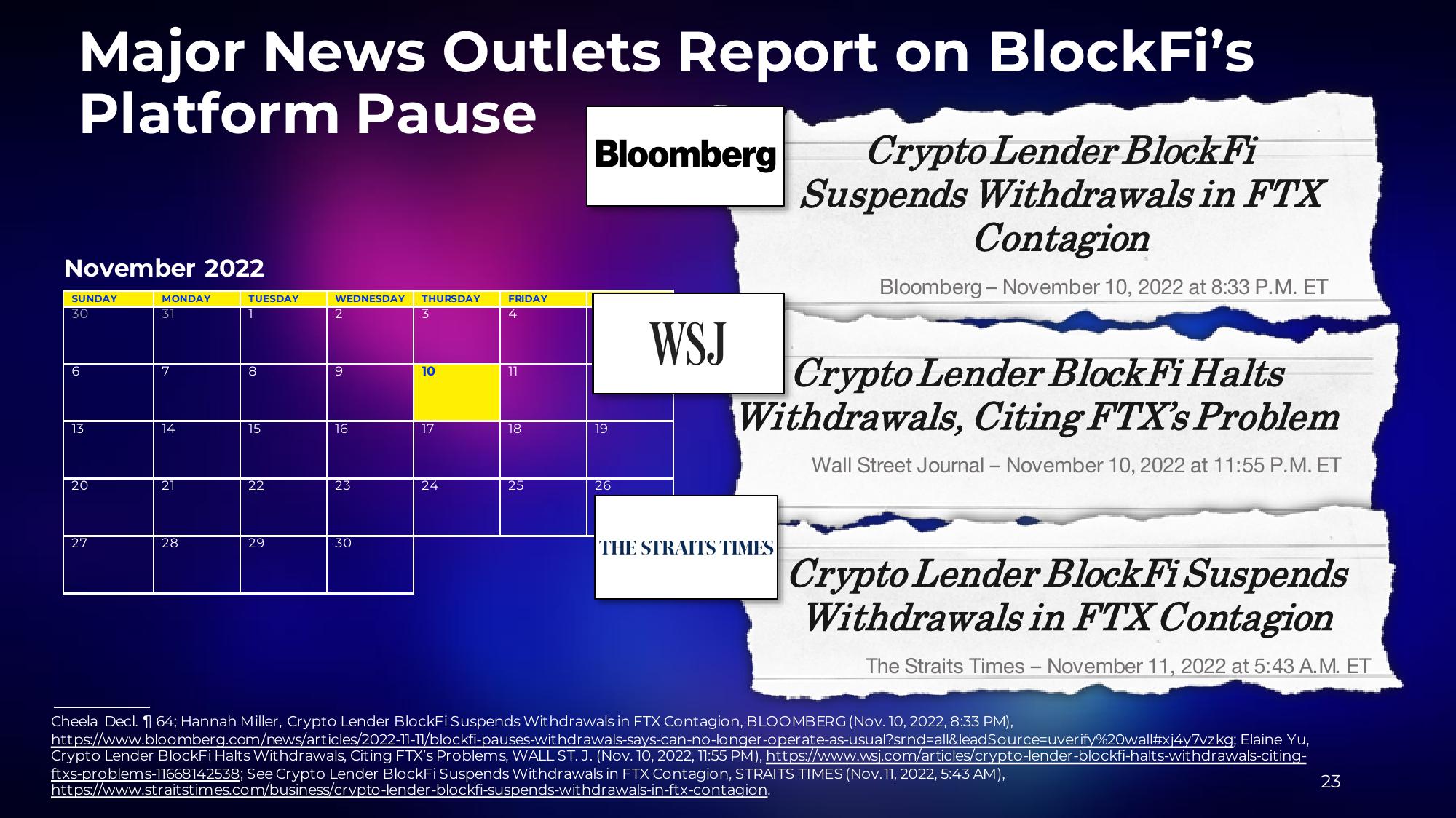 BlockFi Bankruptcy Presentation Deck slide image #23