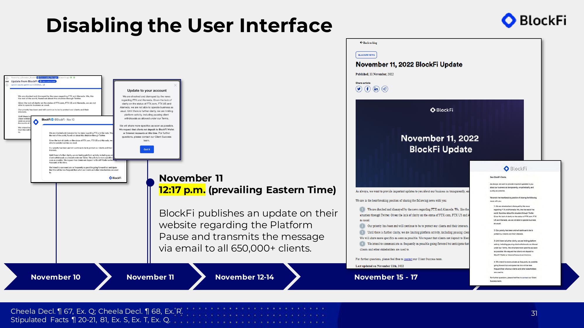 BlockFi Bankruptcy Presentation Deck slide image #31