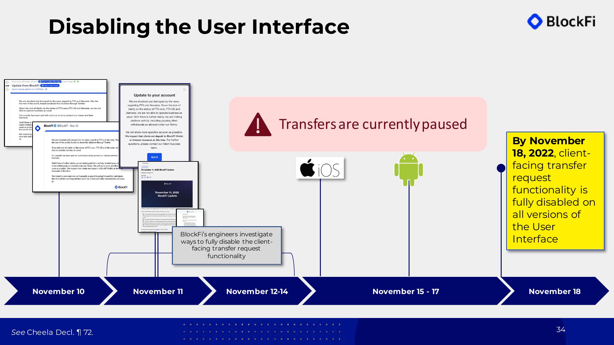 BlockFi Bankruptcy Presentation Deck slide image #34