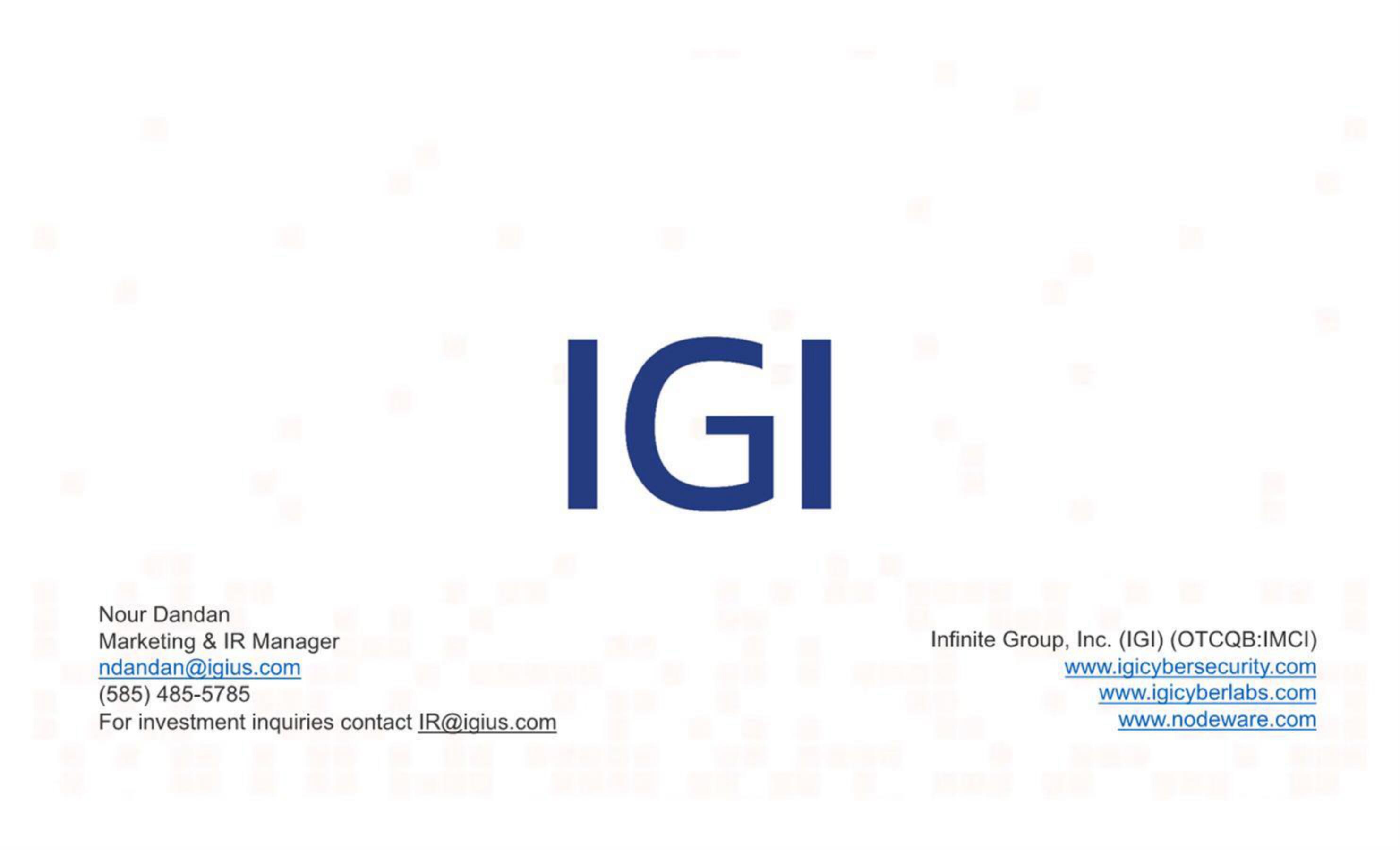 IGI IPO Presentation Deck slide image #23